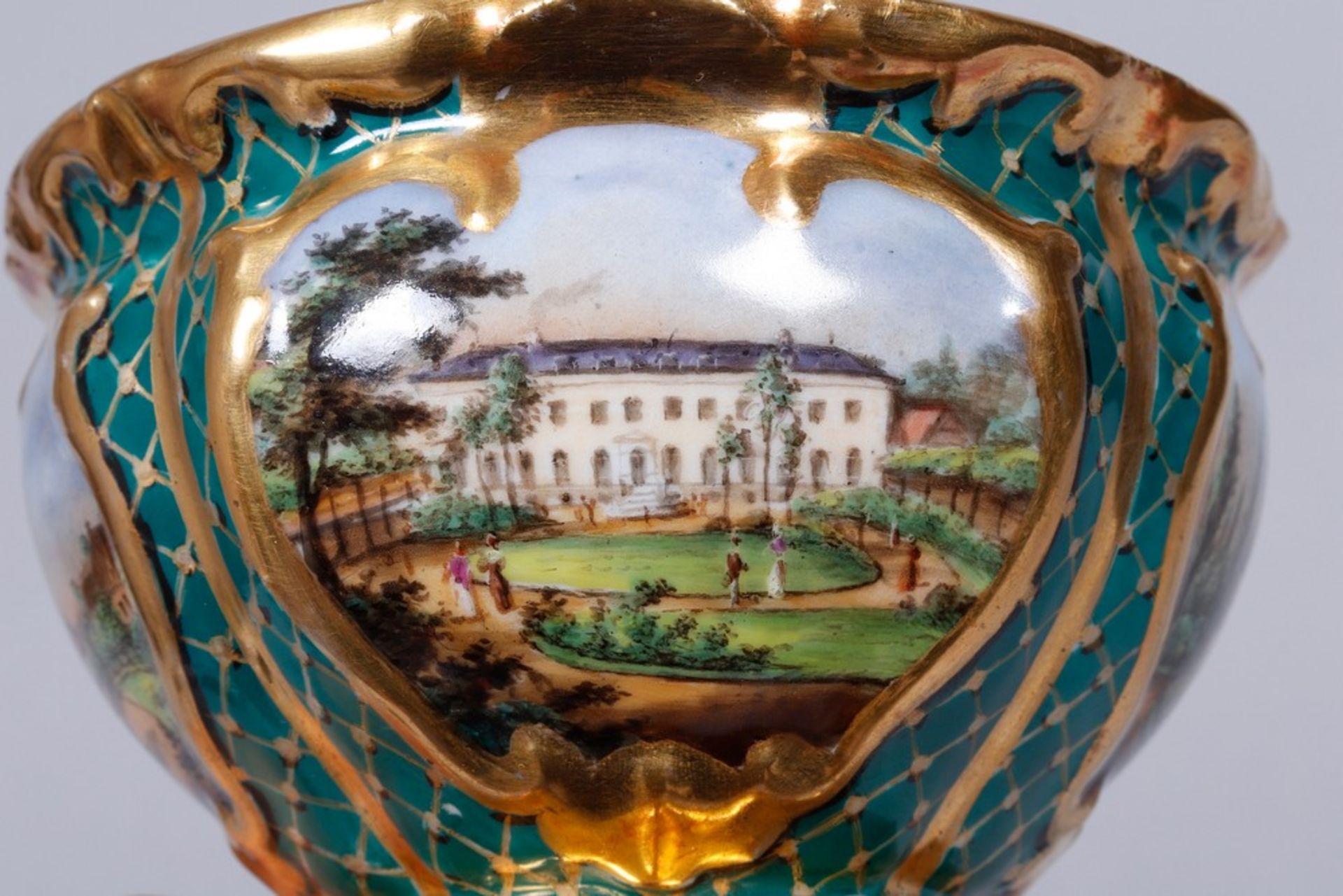 Biedermeier cup and saucer, probably Thuringia, ca. 1841 - Image 6 of 8