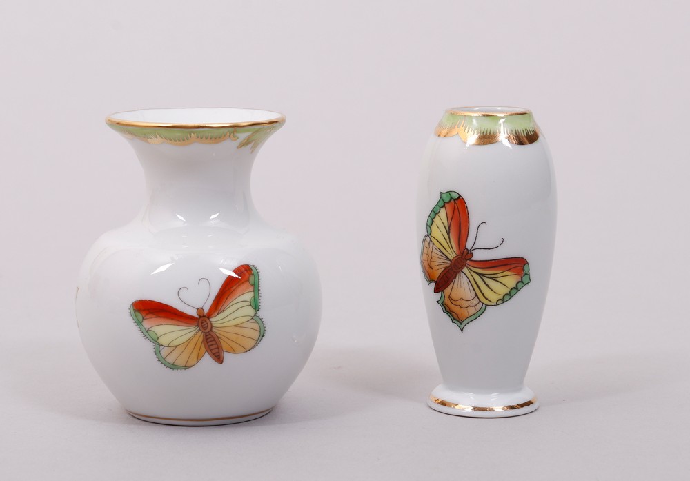 Mixed lot of Herend porcelain, Hungary, decor "Victoria avec bord en or", 20th C. - Image 5 of 6