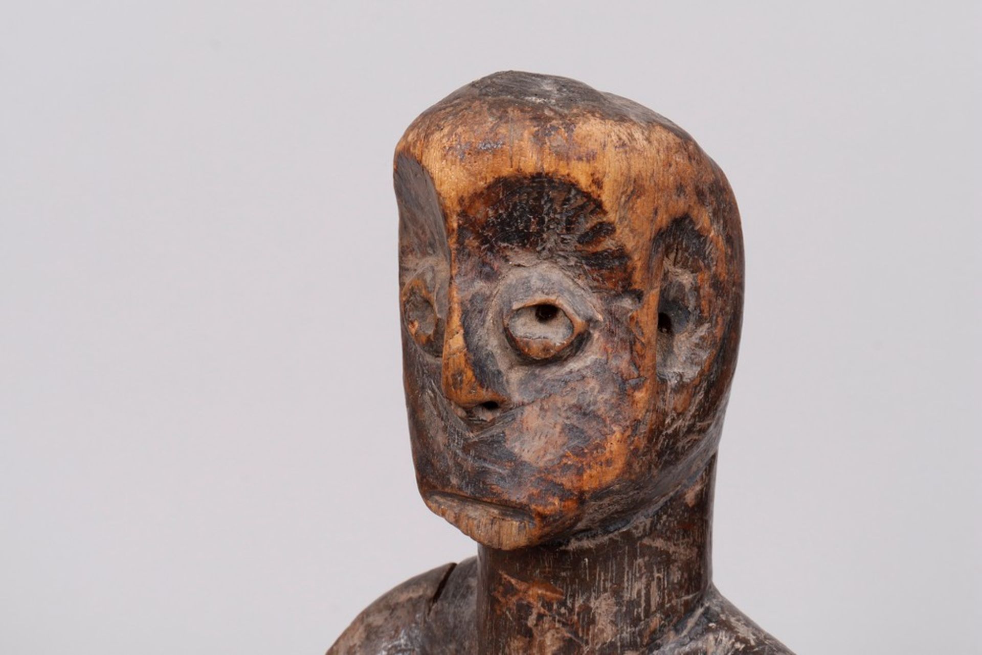 Carved figure (fragment), probably Rega / Warega, Congo - Image 6 of 6