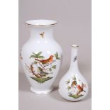 Zwei Vasen, Herend, Ungarn, Dekor "Rothschild", 2.H. 20.Jh.