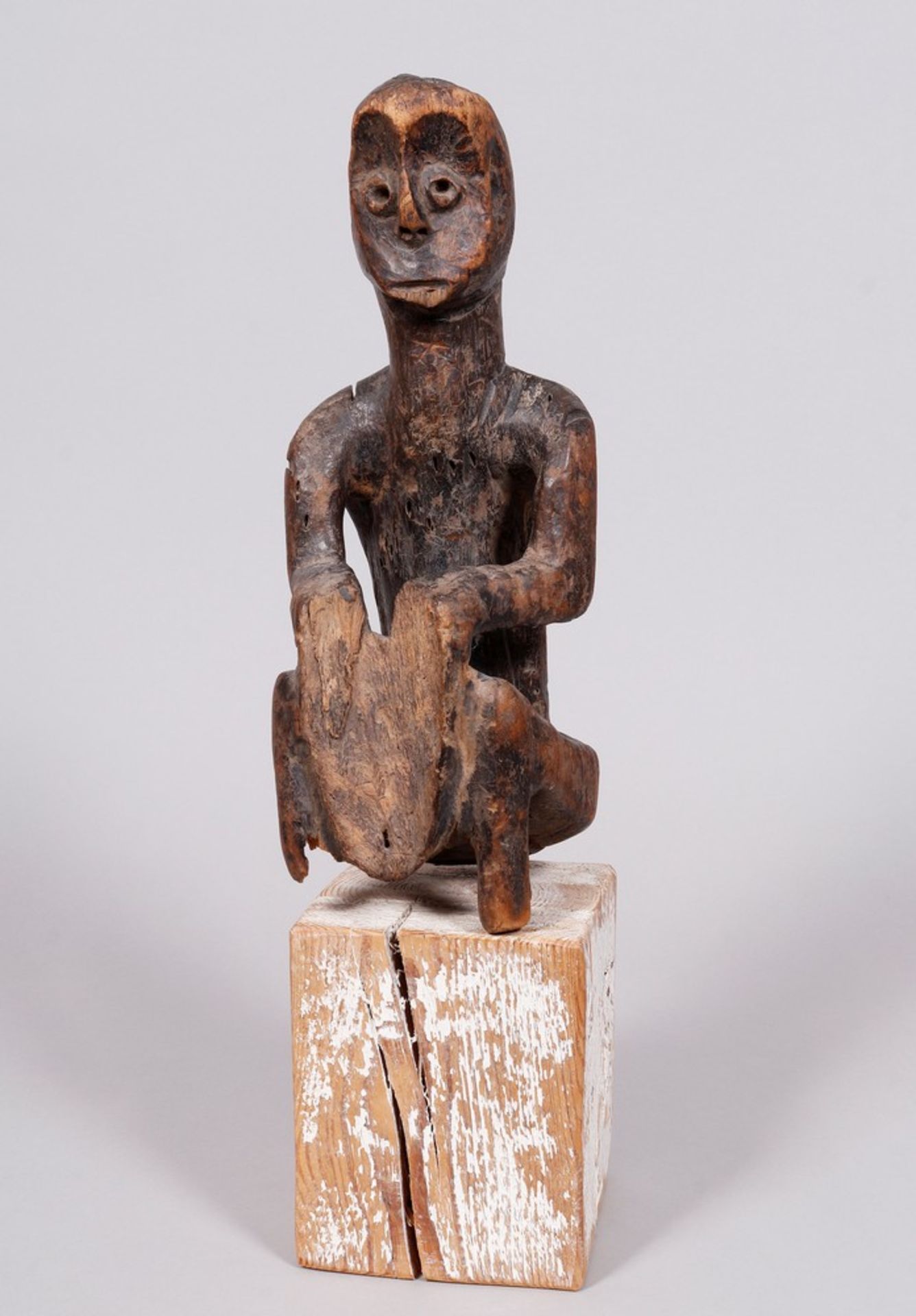 Carved figure (fragment), probably Rega / Warega, Congo