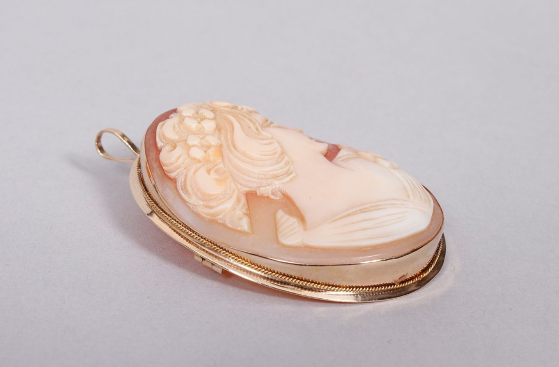 Cameo brooch, 585 gold, Victorian style - Image 4 of 6