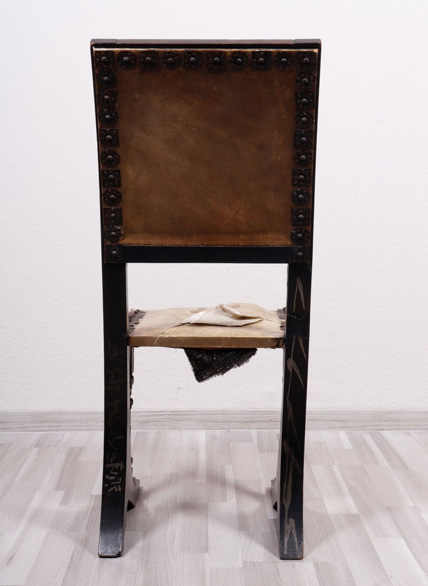 Carlo Bugatti (1856, Milan - 1940, Molsheim, Alsace), chair, c. 1890/1900 - Image 12 of 12