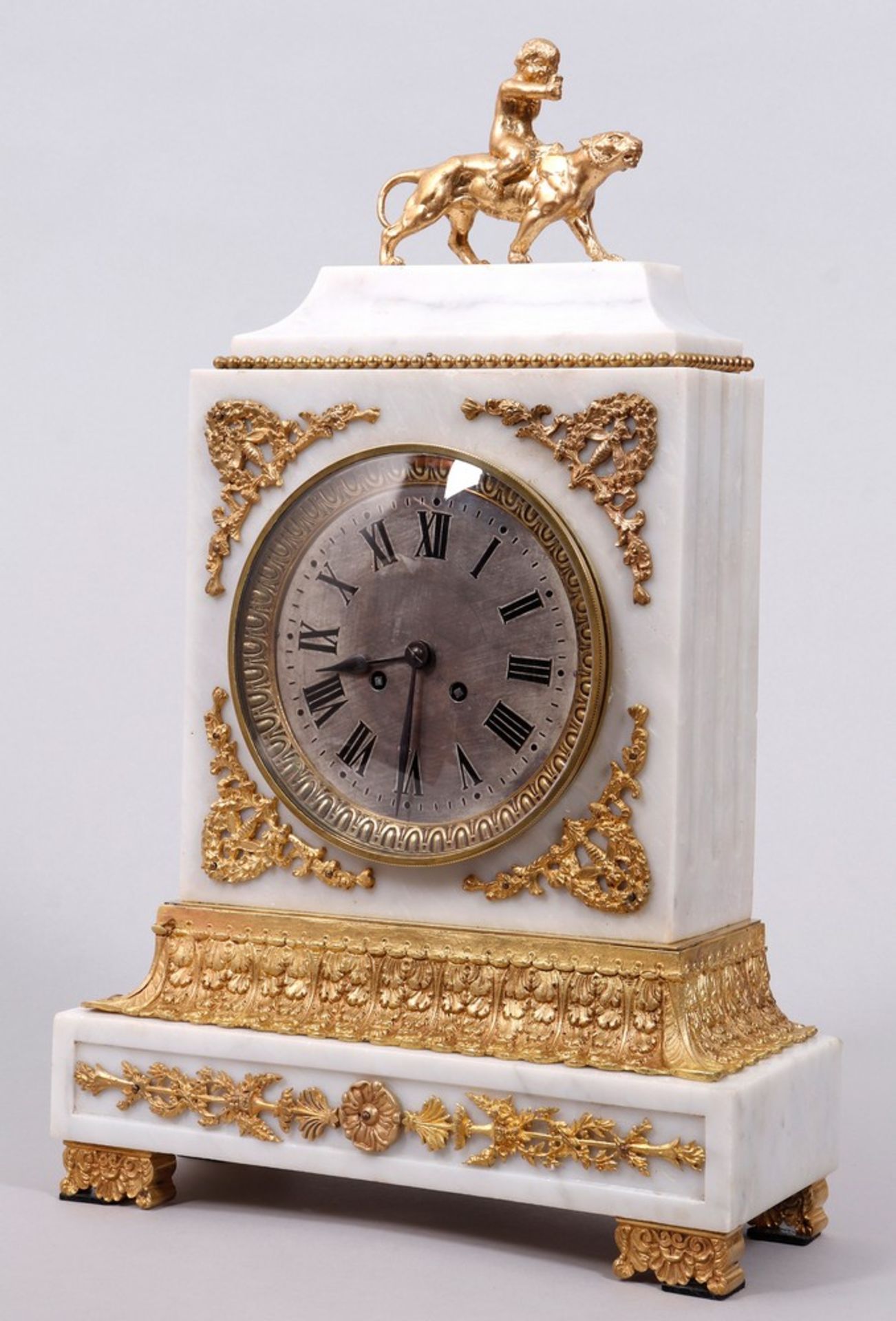 Empire clock, France, late 19th C. - Image 2 of 8