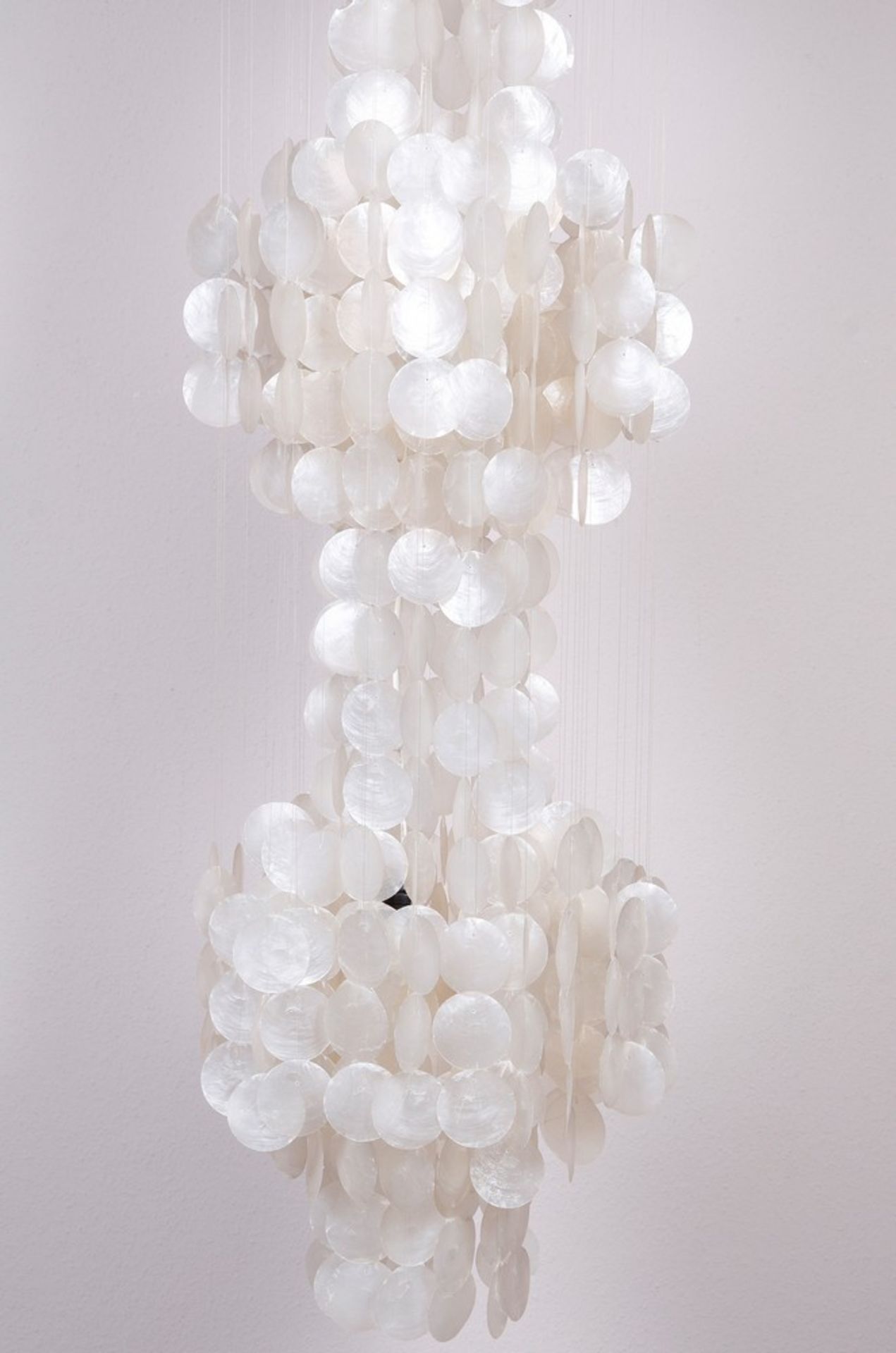 Large shell lamp, probably German, c. 1960 - Image 3 of 3
