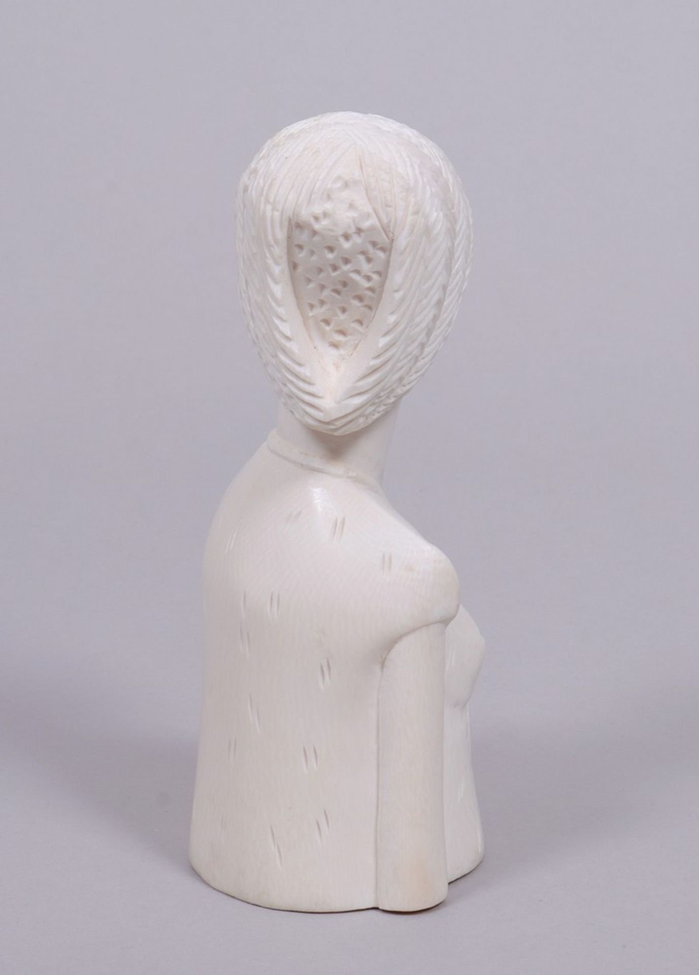 Bust, Africa, 20th C., carved ivory - Image 3 of 5