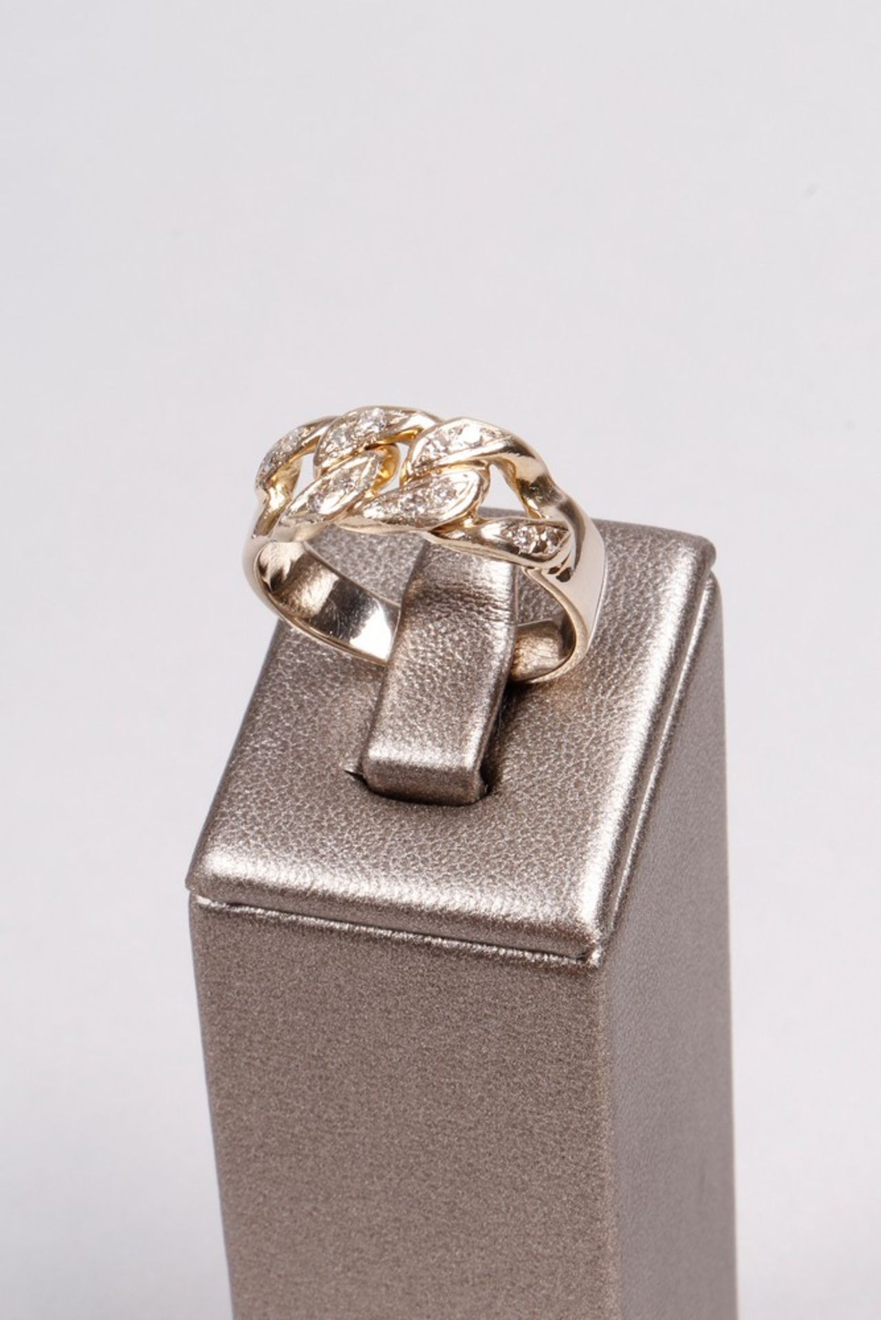 Chain ring, 585 gold