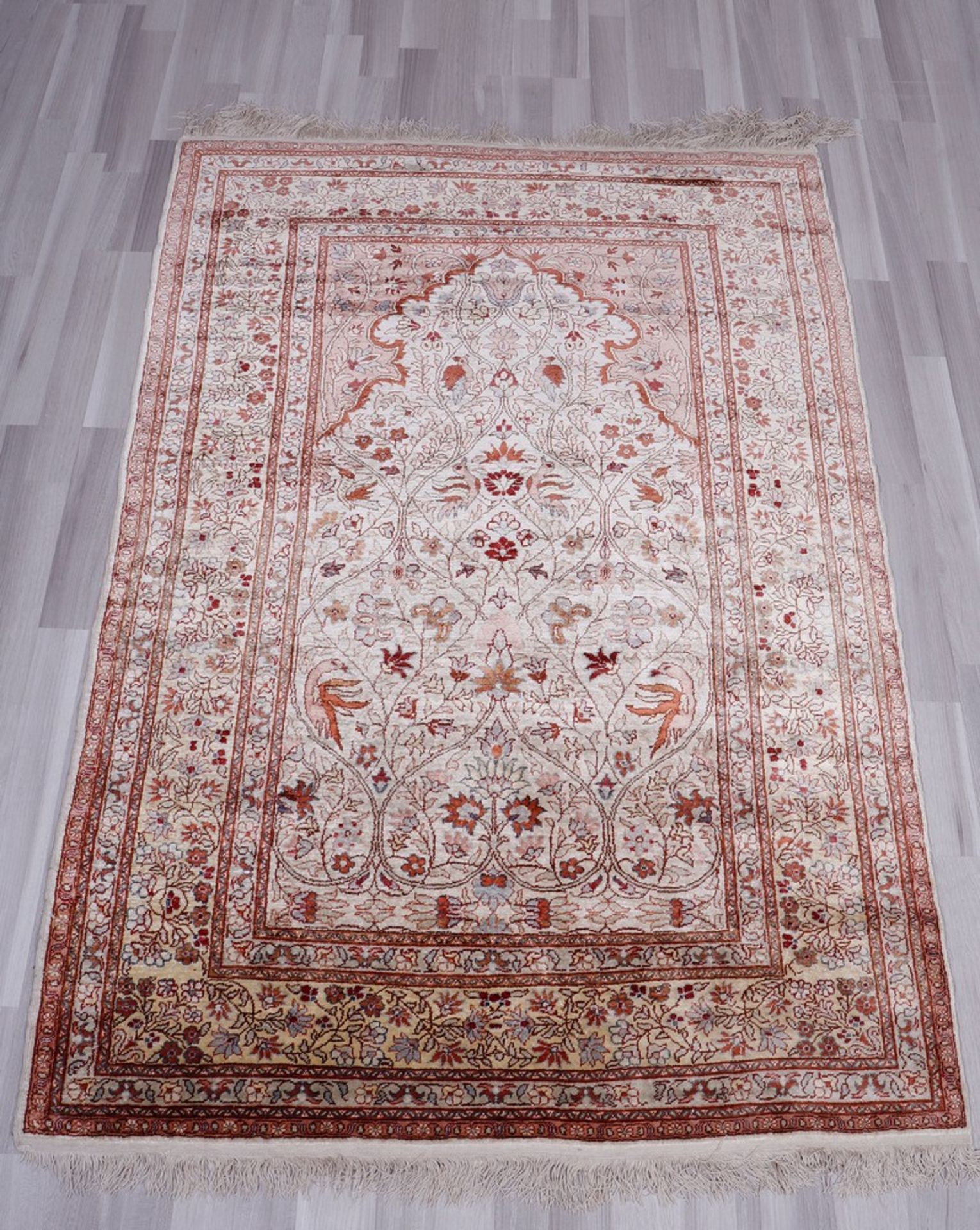 Carpet, Kayseri, Turkey, natural silk on silk