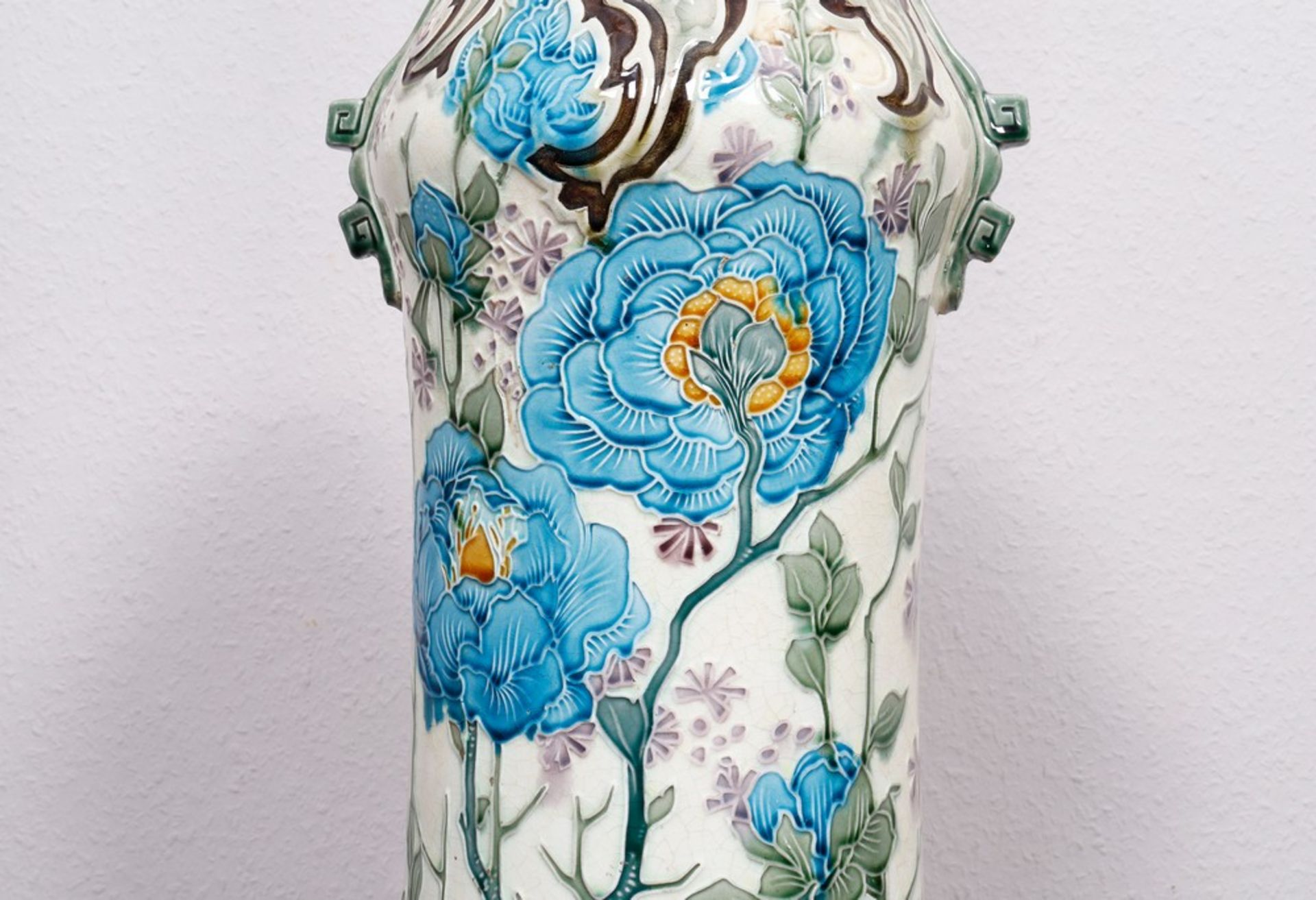 Large Art Nouveau lamp, Minton Ltd., England, c. 1900 - Image 4 of 6