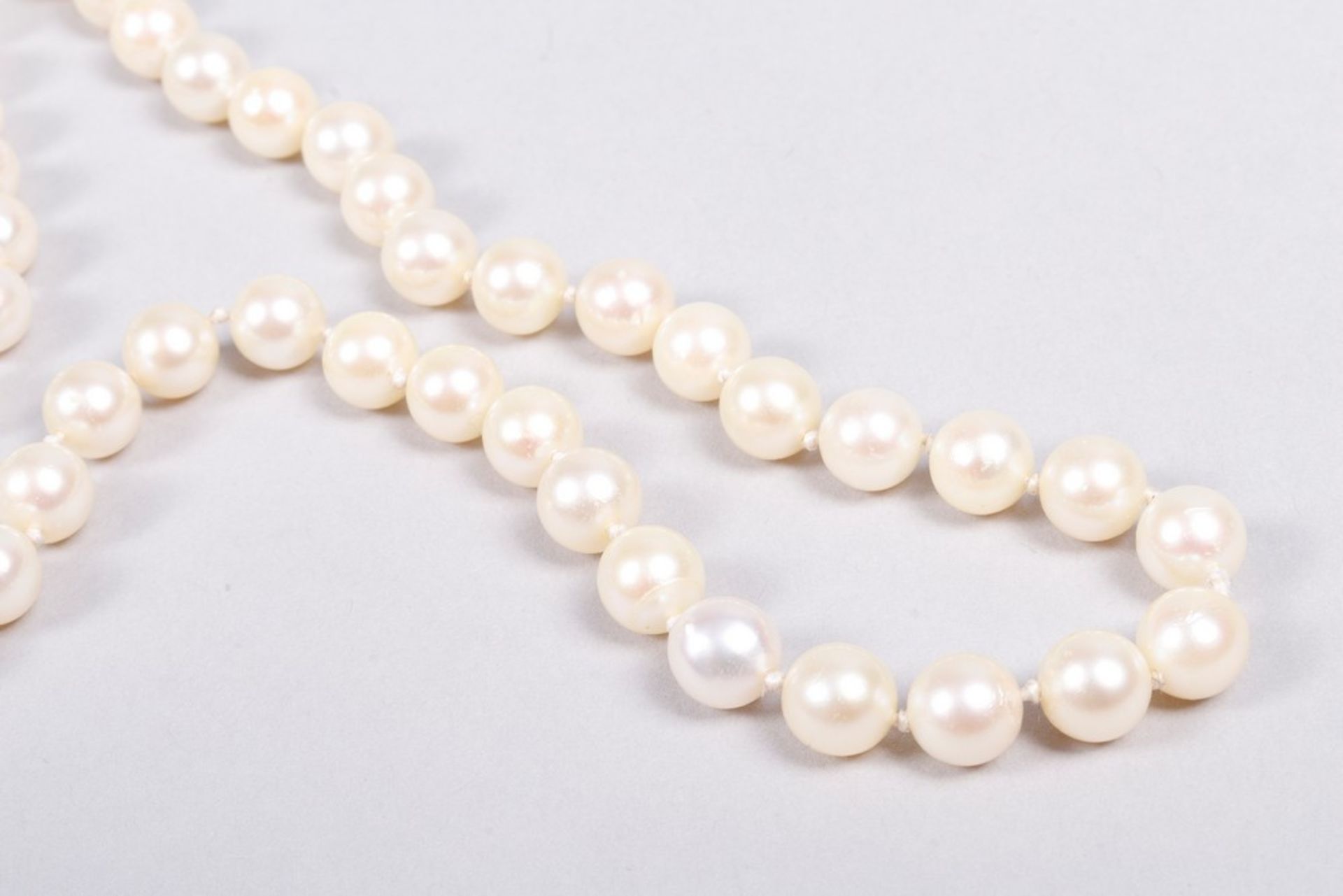 Pearl necklace, 750 WG clasp - Image 4 of 4