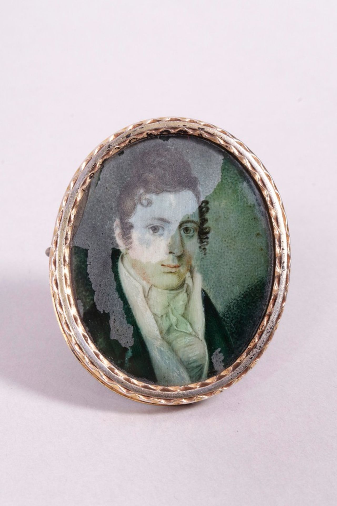 Biedermeier portrait brooch, probably German, c. 1820/30