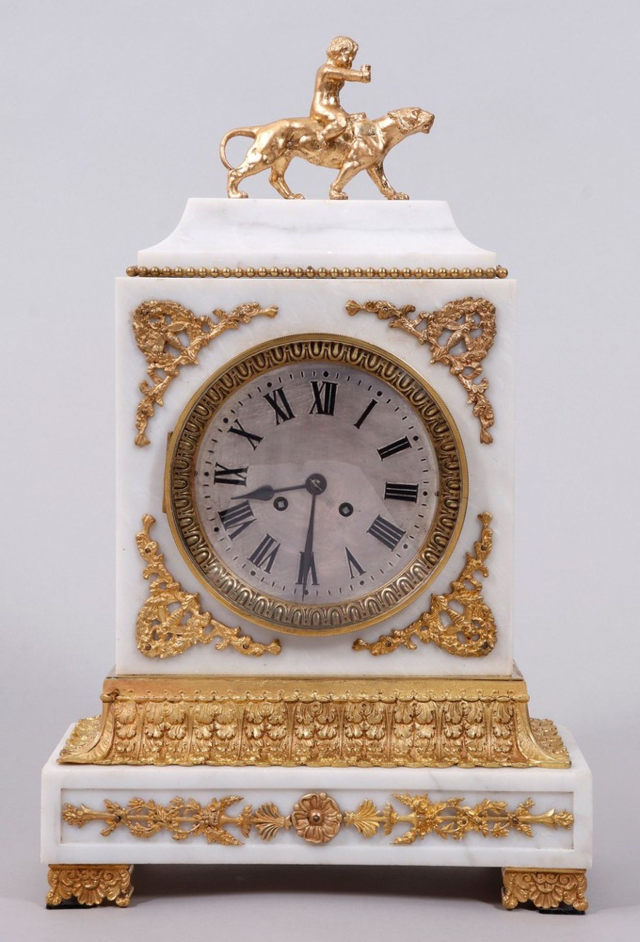 Empire clock, France, late 19th C.