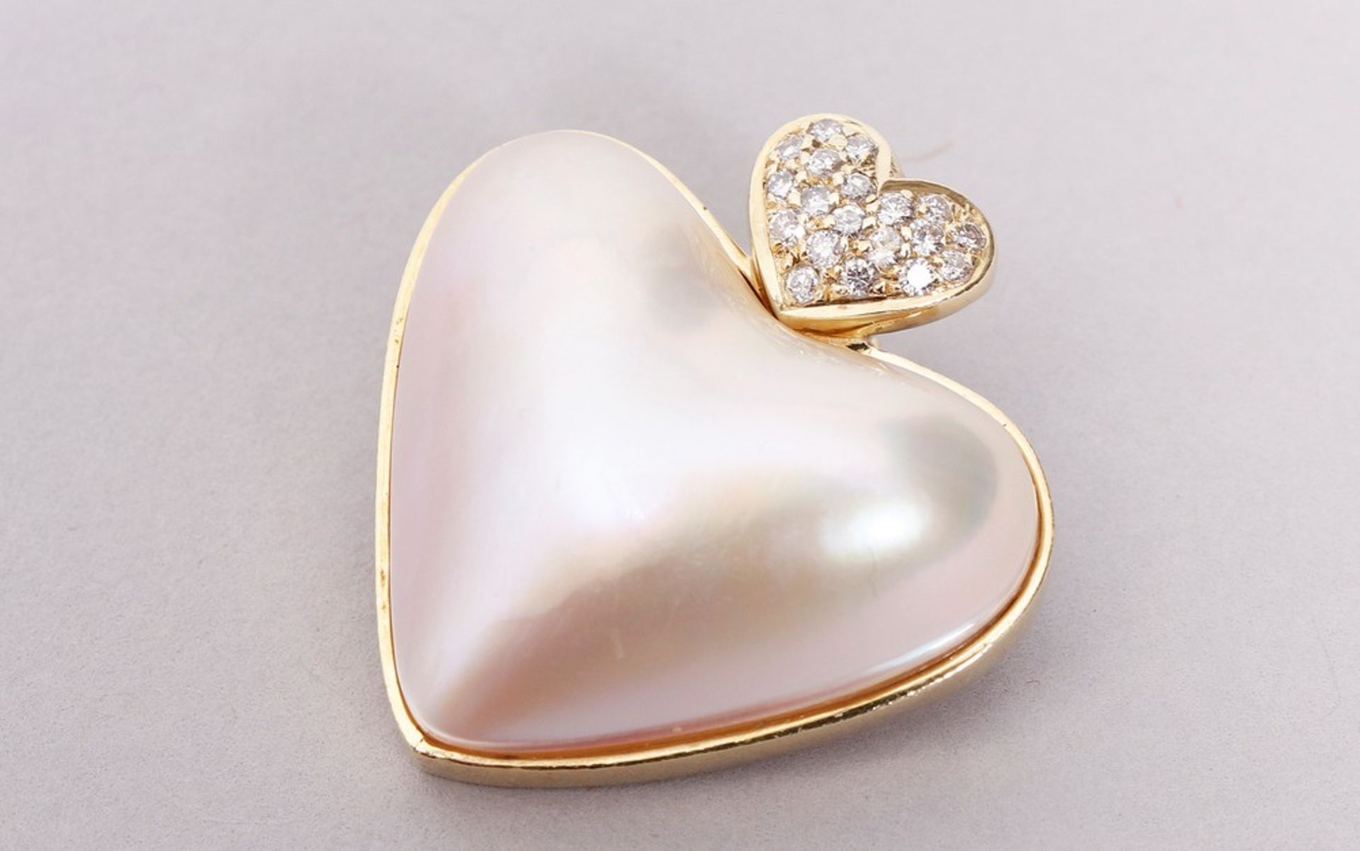 Heart-pendant, 585 gold - Image 3 of 6