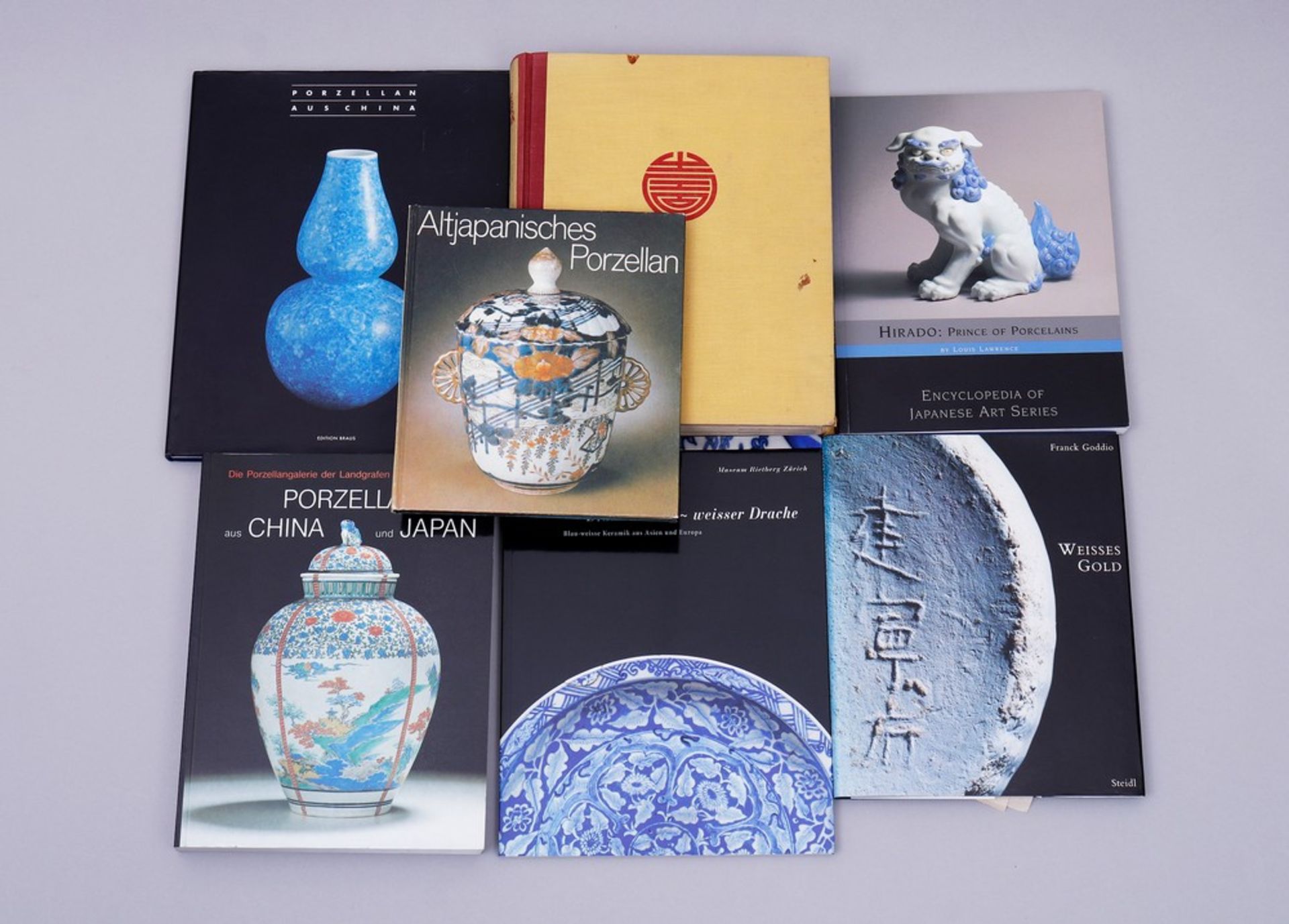 Collection of specialist books, oriental porcelain and ceramics, 7 pieces 