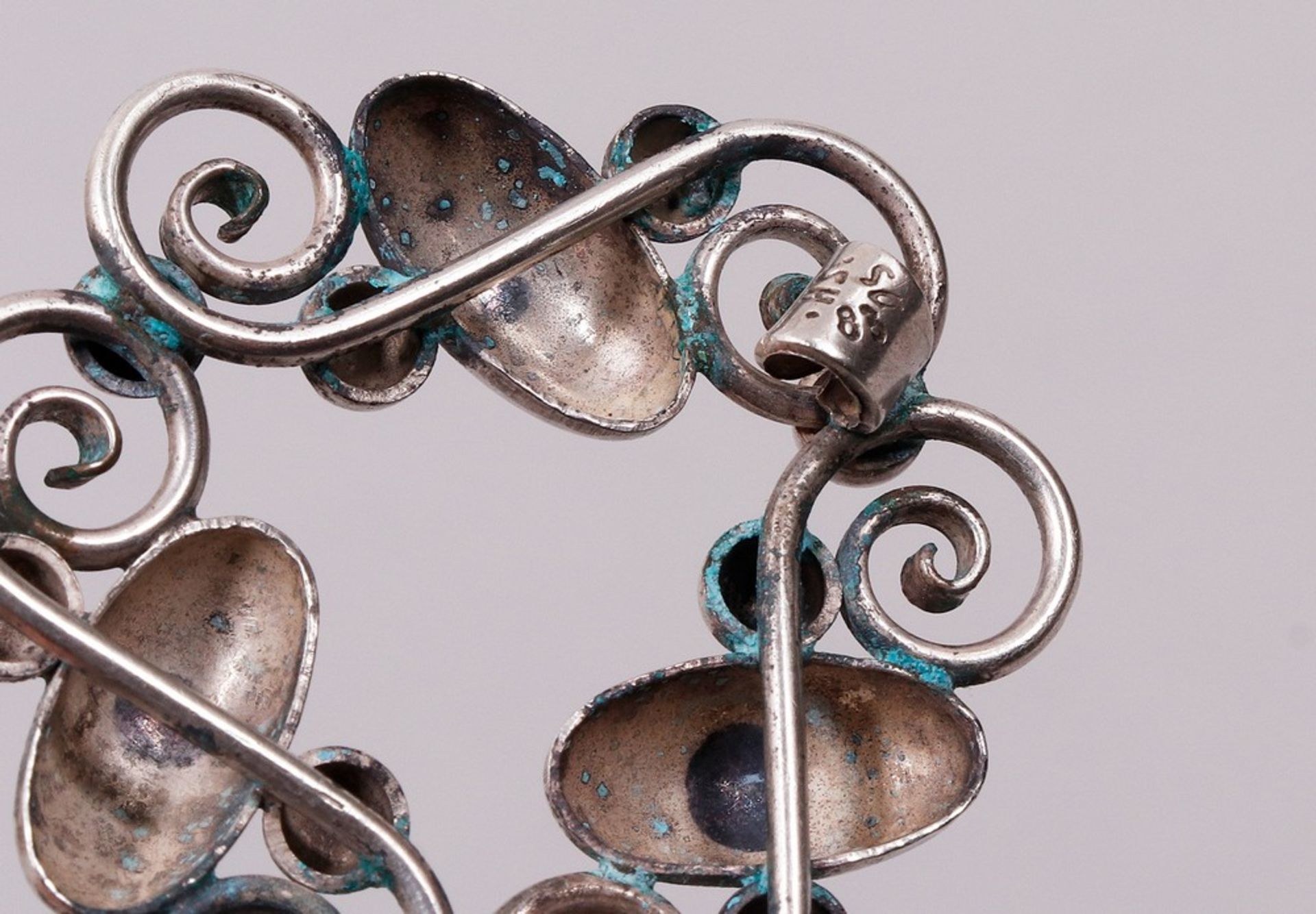 6 brooches, 830 silver, Denmark, 20th C. - Image 6 of 7