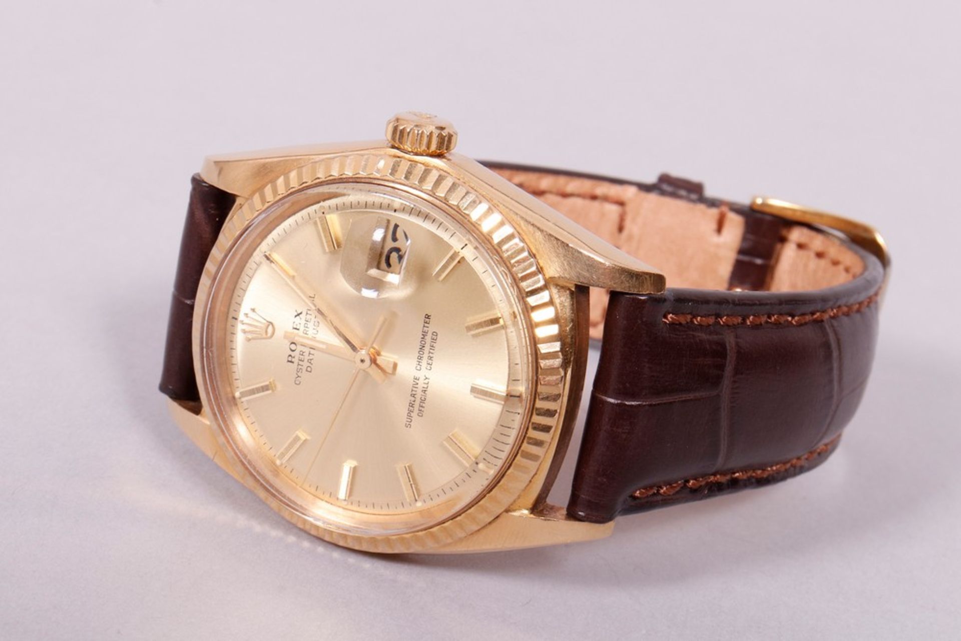 Gent's wristwatch, 750 gold, Rolex Datejust, around 1971 - Image 2 of 5