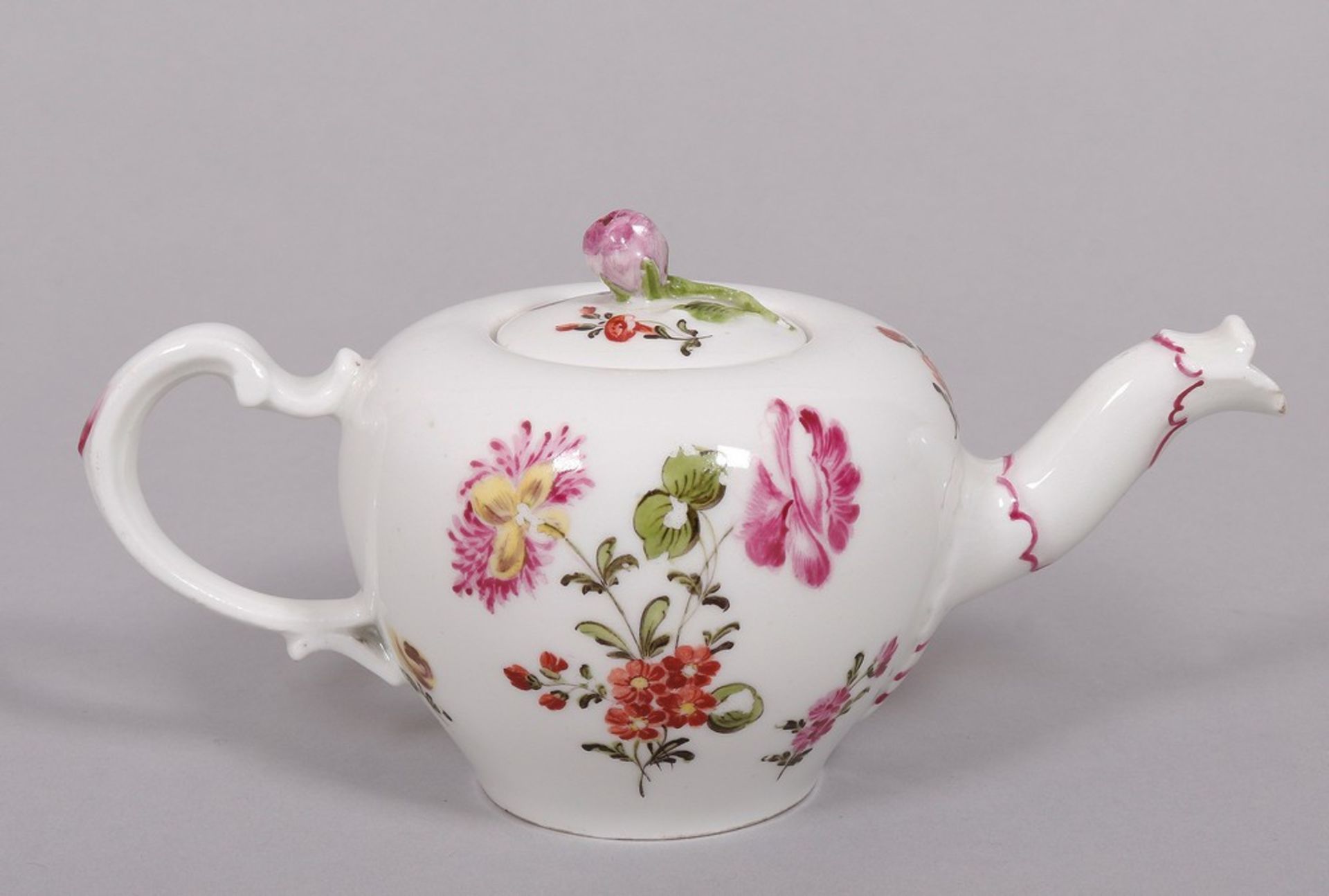 Miniature teapot, Wiener Porzellanmanufaktur (Kaiserlich privilegierte Porcellain Fabrique), c. 177 - Image 2 of 6