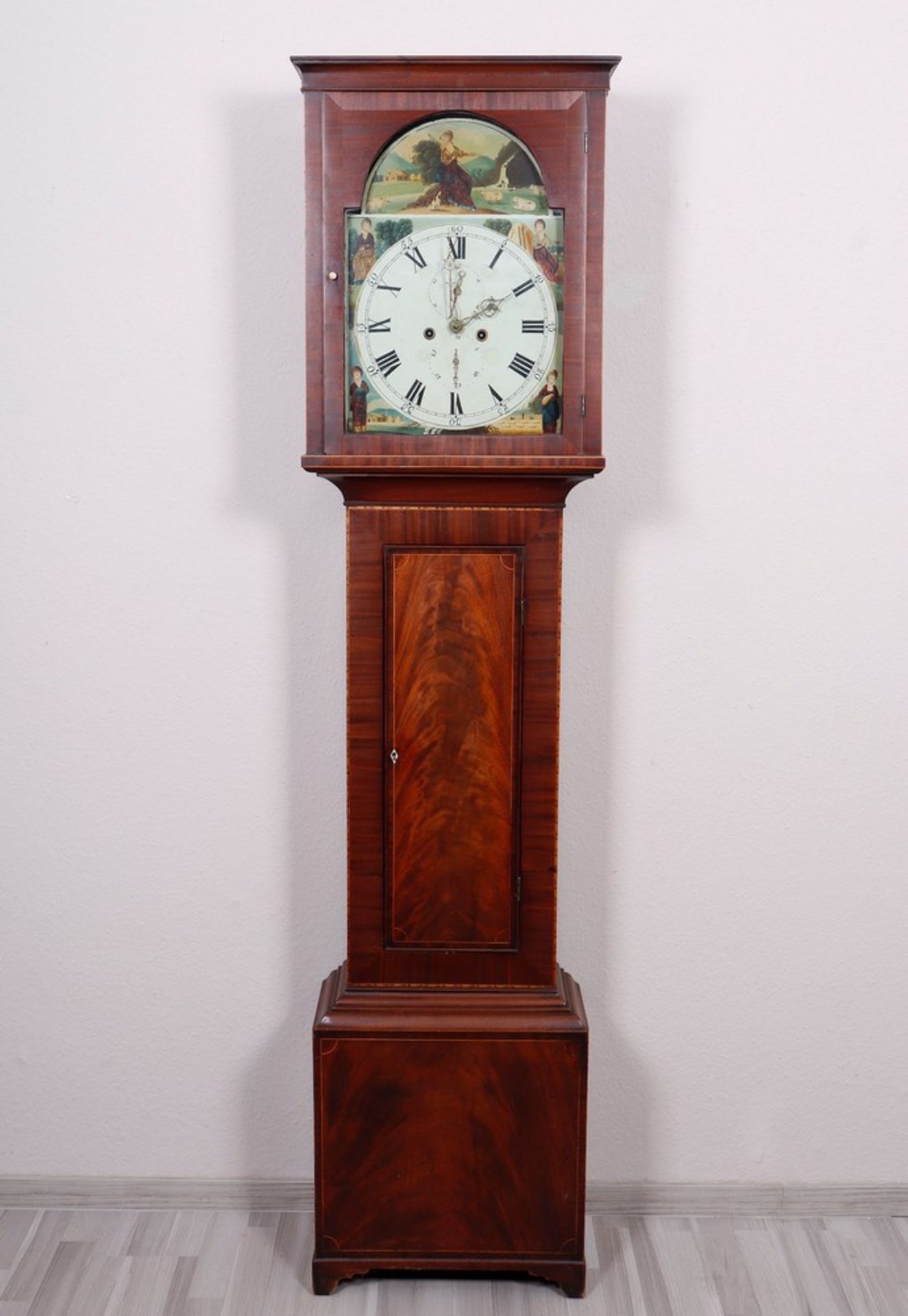 Grandfather clock, probably England, 2nd half 18th C.