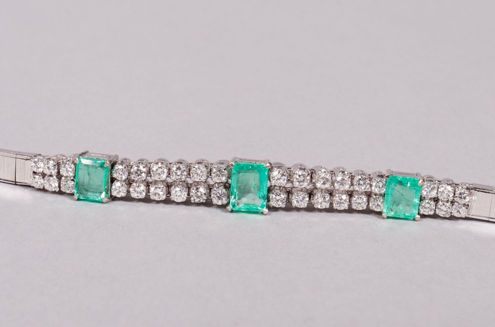 Bracelet, 750 white gold, 1960s - Image 4 of 8