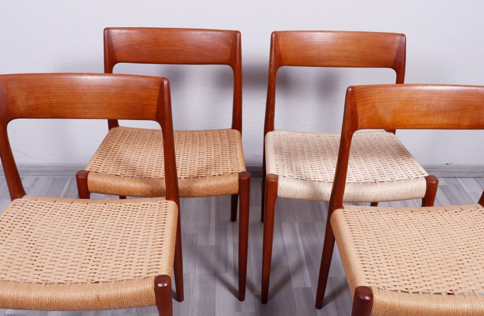 4 chairs, Niels Otto Möller, Denmark, c. 1960 - Image 2 of 4