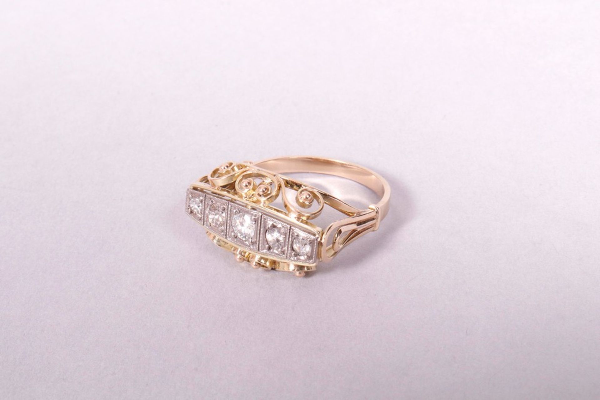 Art Nouveau ring, 585 gold - Image 2 of 5