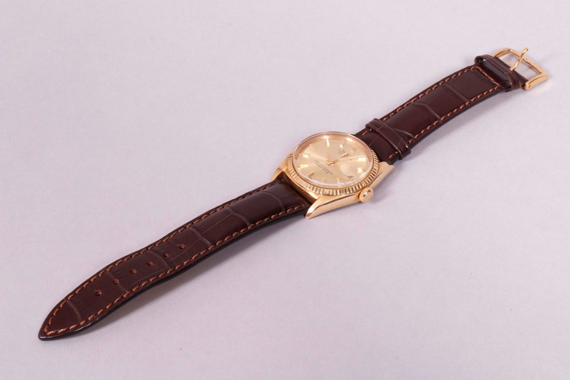 Gent's wristwatch, 750 gold, Rolex Datejust, around 1971 - Image 3 of 5