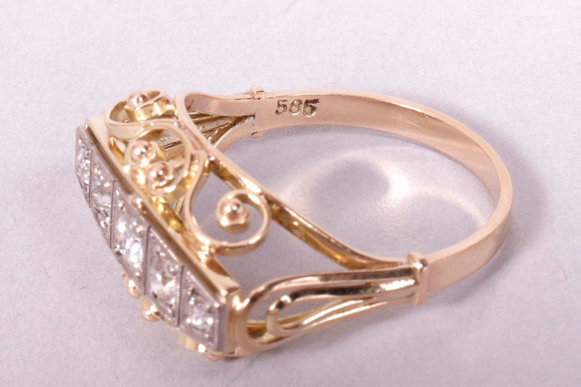 Art Nouveau ring, 585 gold - Image 5 of 5