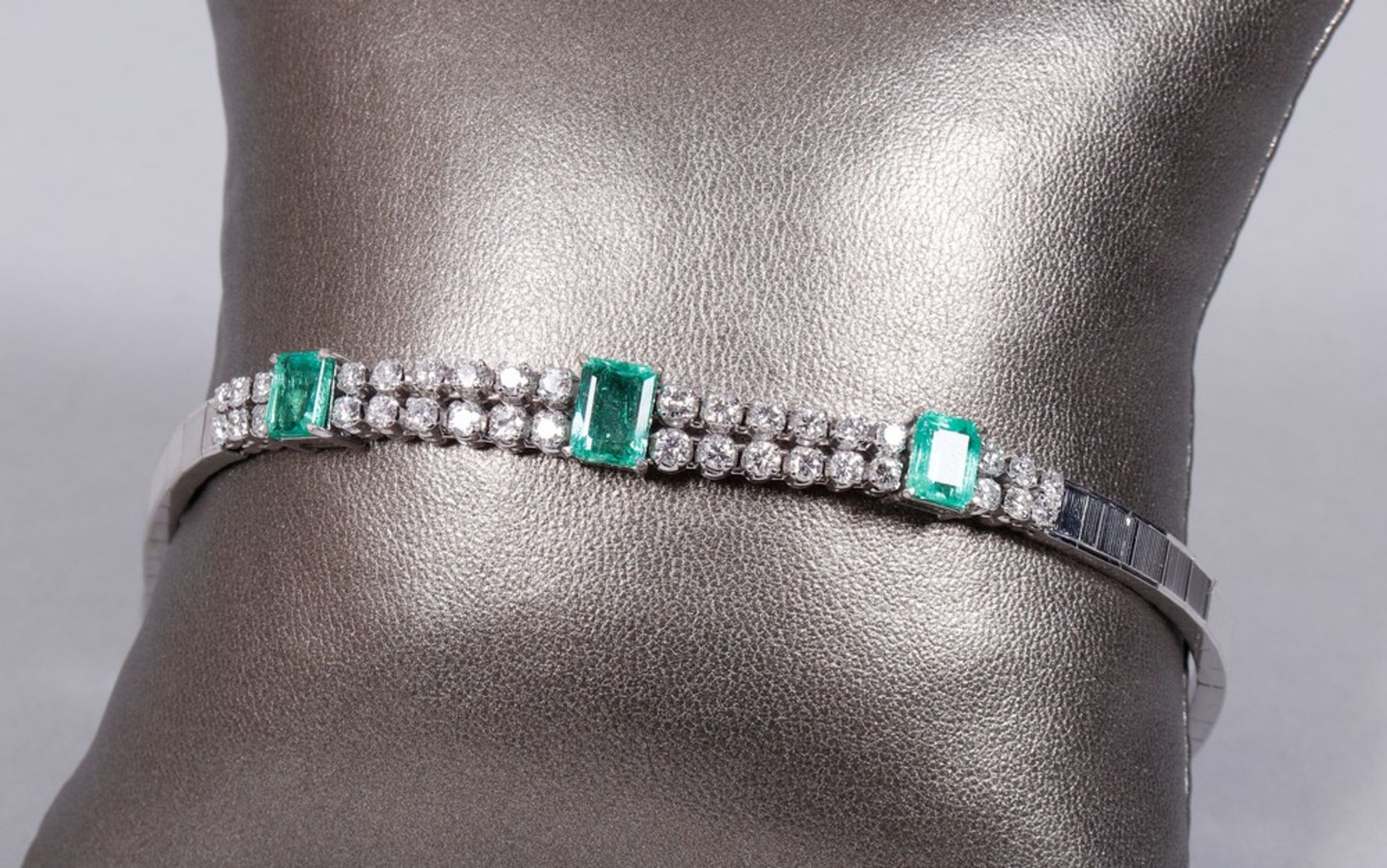 Bracelet, 750 white gold, 1960s - Image 8 of 8