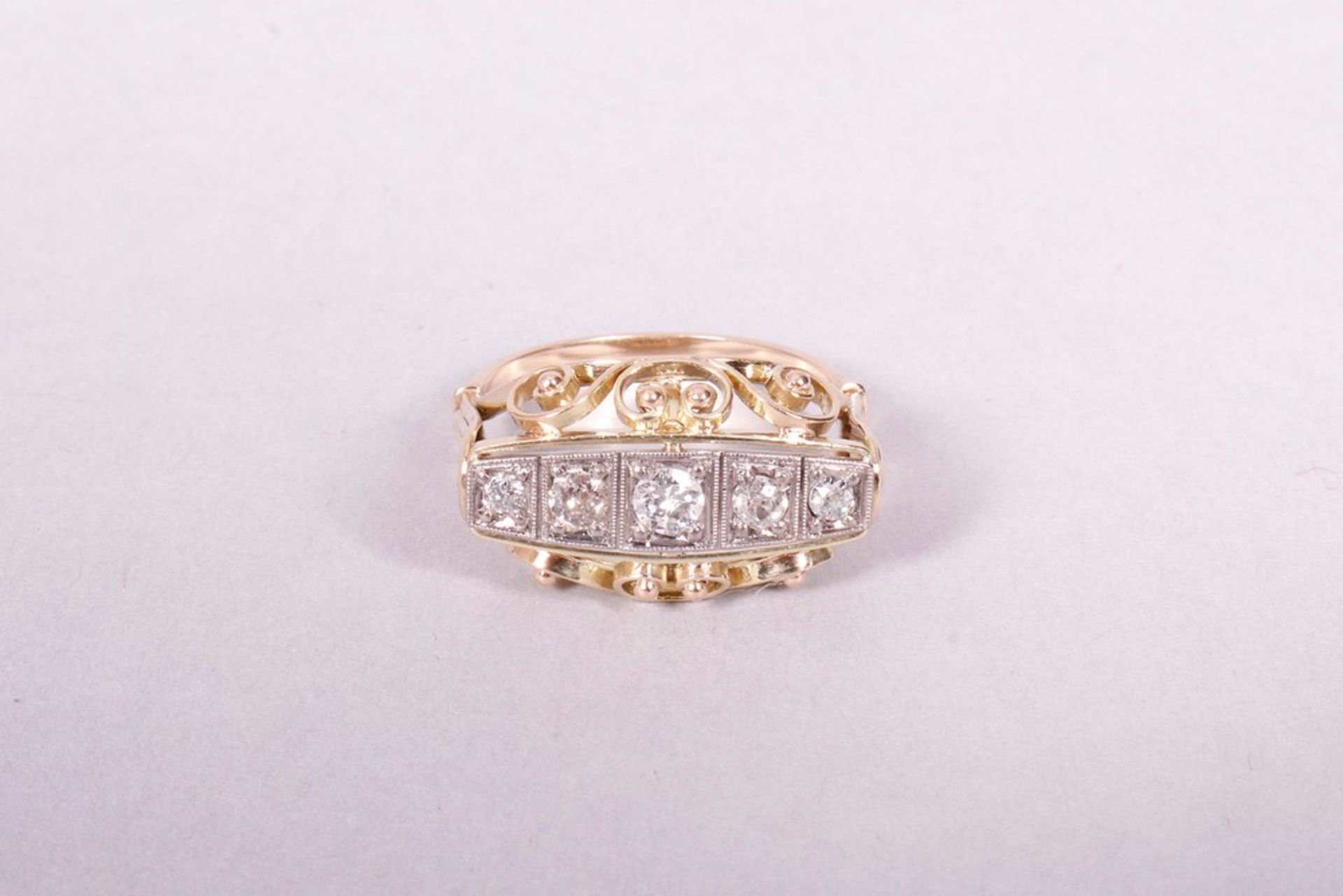 Art Nouveau ring, 585 gold - Image 3 of 5