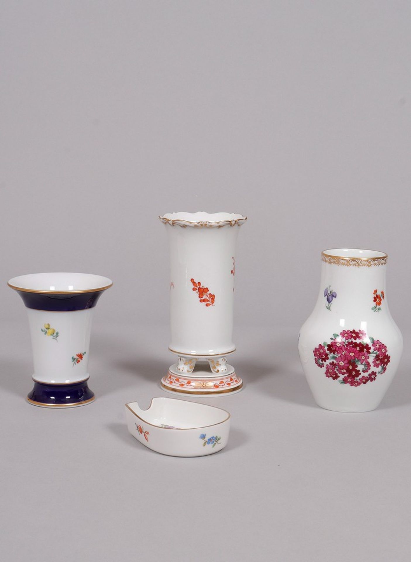 Mixed lot of porcelain, Meissen, c. 1900/2nd half 20th C., 4 pieces - Image 2 of 4