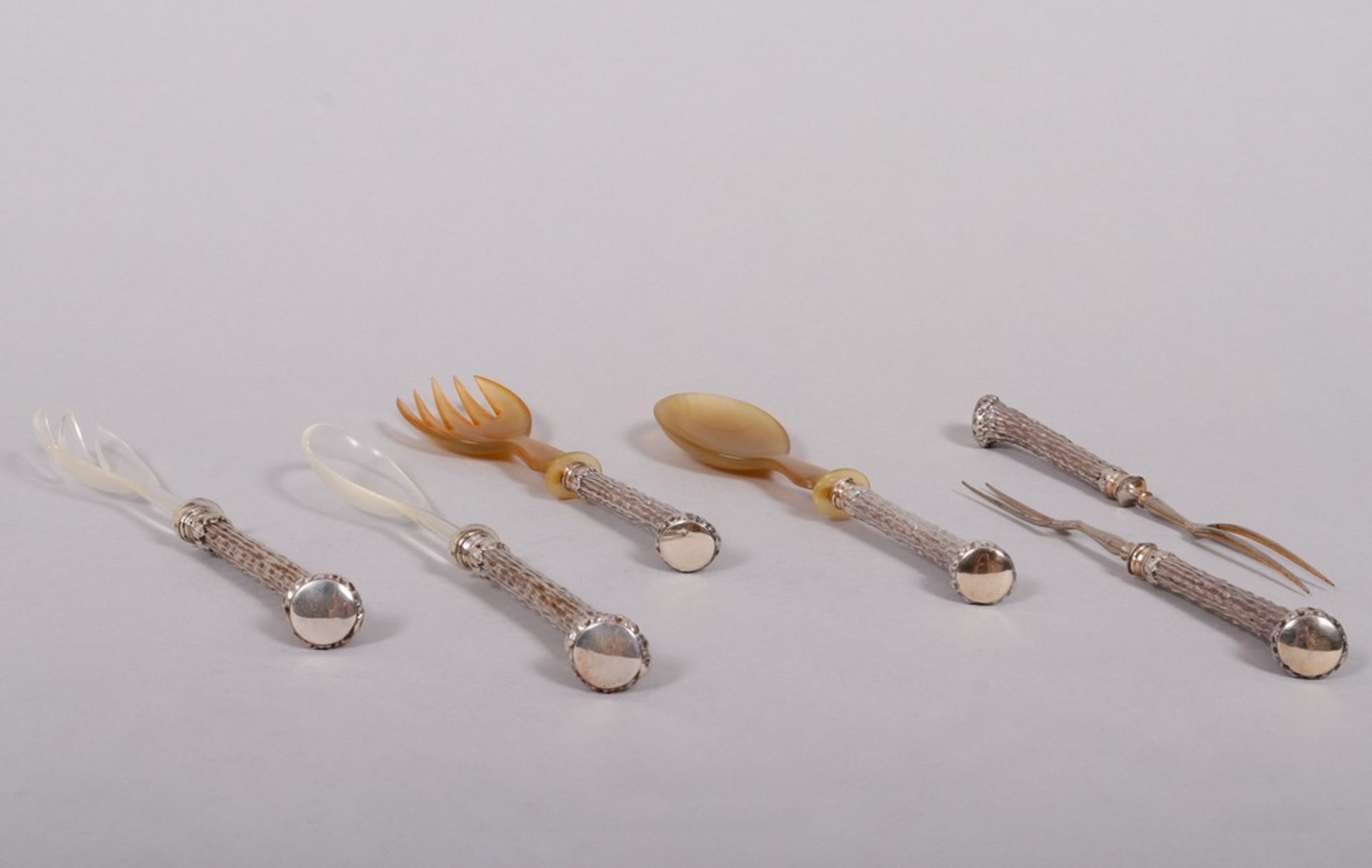 Lot serving cutlery, 800 silver, Wilhelm Binder, 1st half 20th C. - Image 2 of 4