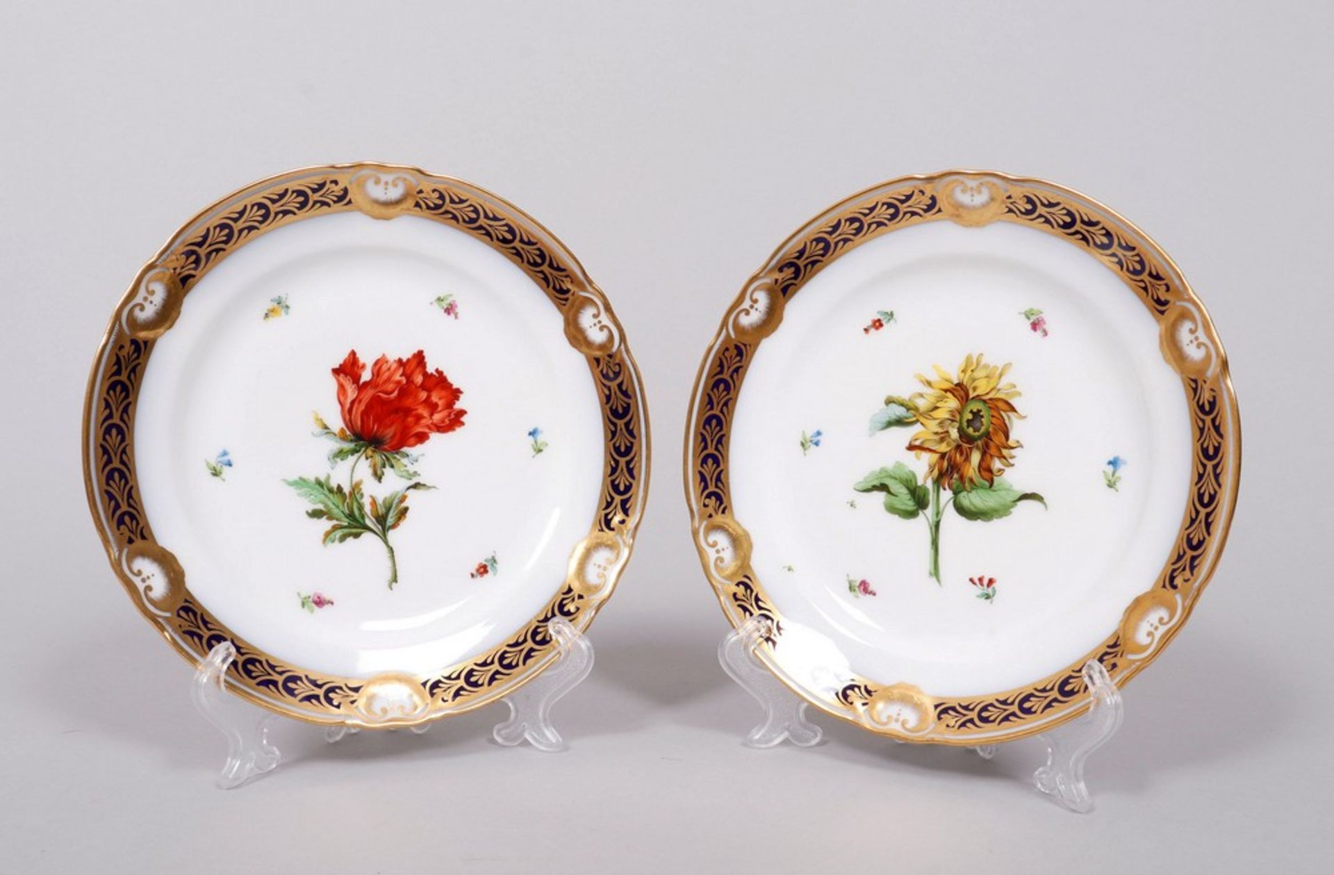 11 cake plates, Imperial Vienna, c. 1808 - Image 6 of 12