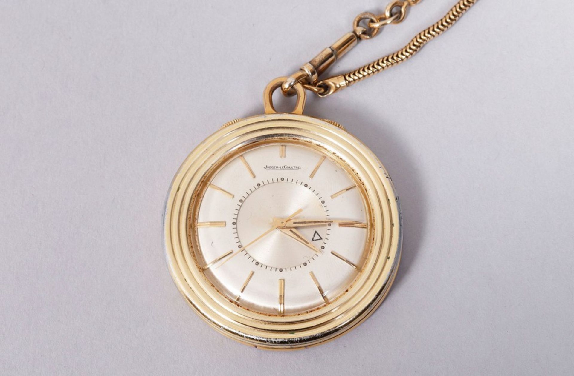 Pocket watch/travel alarm clock, Jaeger LeCoultre, 1970s - Image 2 of 6