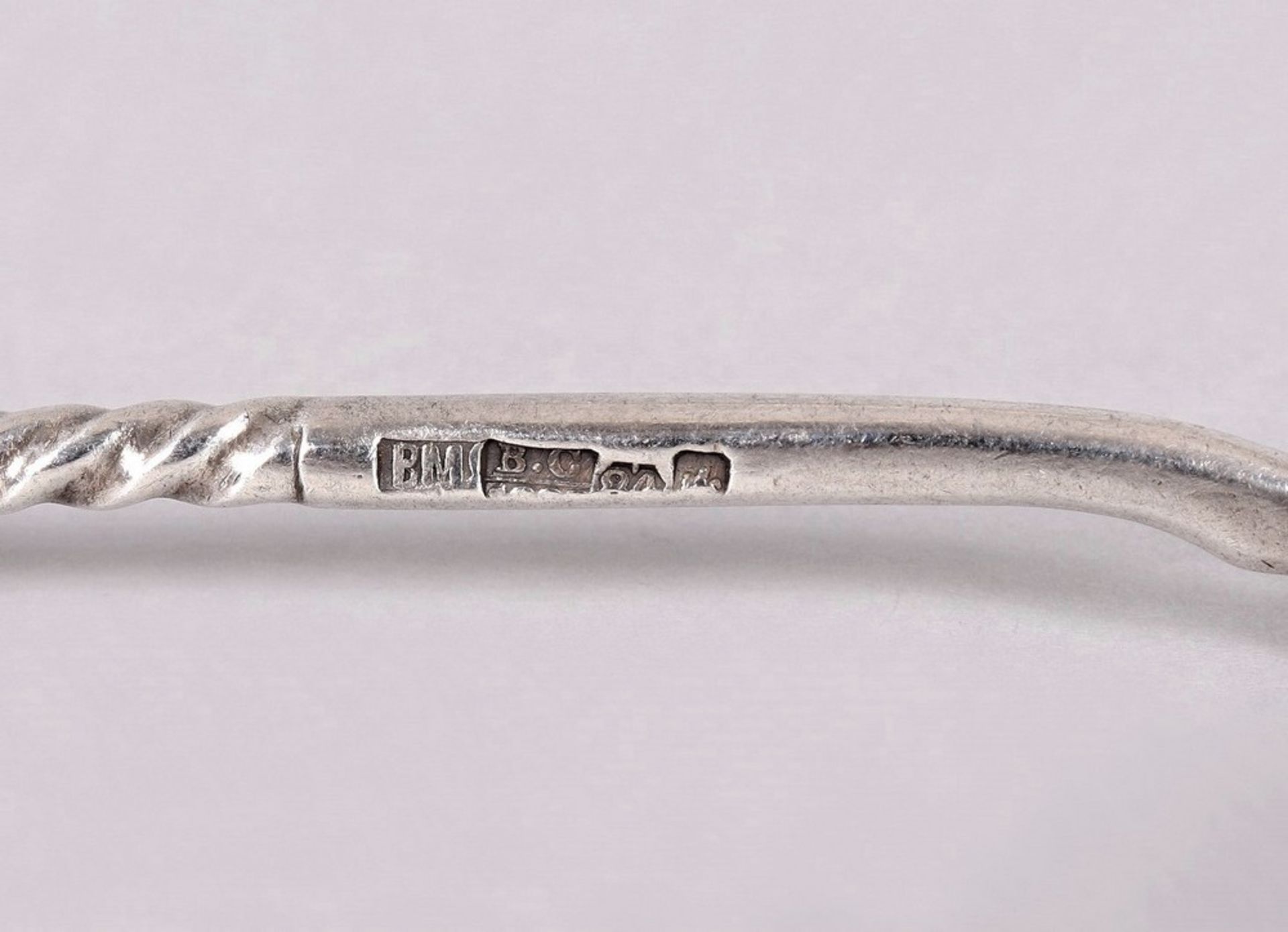 Small decorative spoon, silver, 84 zolotnik, Vasily Makhalov (1823-1867), Moscow, c. 1860 - Image 5 of 5