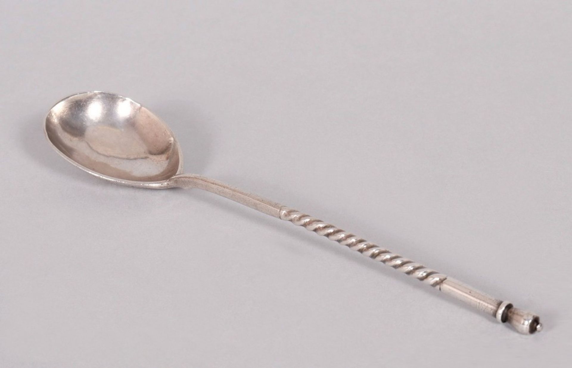Small decorative spoon, silver, 84 zolotnik, Vasily Makhalov (1823-1867), Moscow, c. 1860
