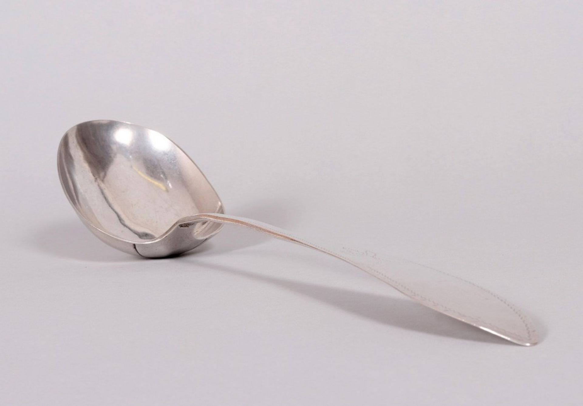 Large serving spoon, silver, German, 1st half 19th C. - Image 2 of 4