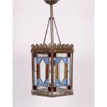 Dielenlampe, England, um 1900