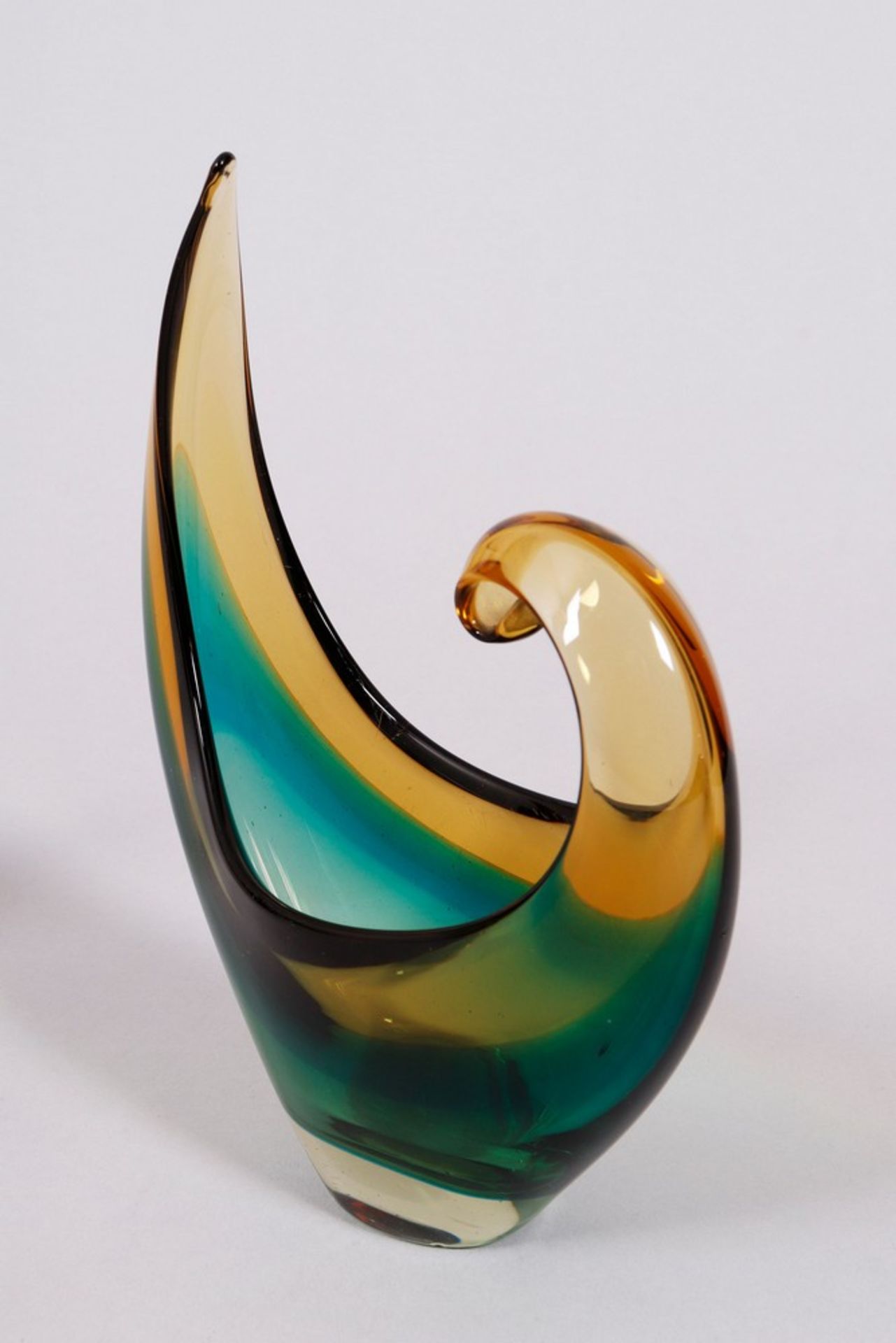 Bowl and vase, Murano, Italy, c. 1960, in the style of Flavio Poli - Image 6 of 6