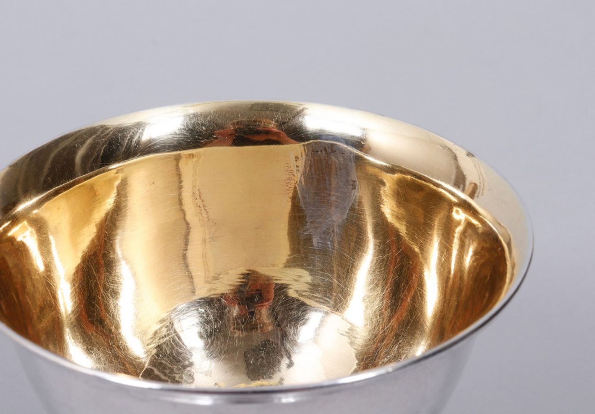 Footed bowl, silver, 13 Loth, Johann Martin Schott, Frankfurt a. M., c. 1820/30 - Image 3 of 4