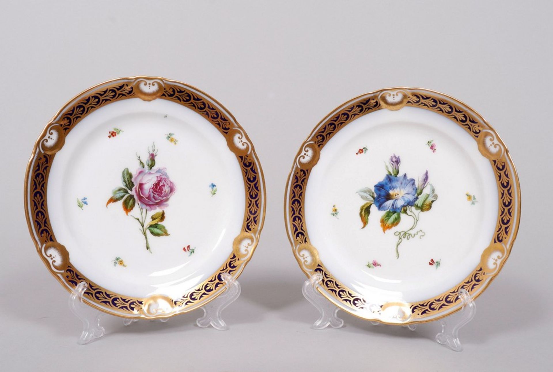 11 cake plates, Imperial Vienna, c. 1808 - Image 3 of 12