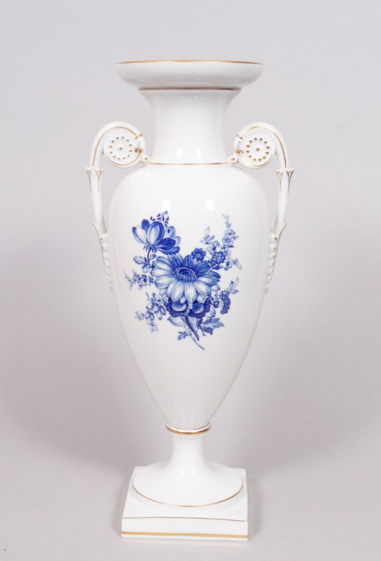 Amphorenvase, Meissen, Dekor "Aquatinta", spätes 20.Jh.