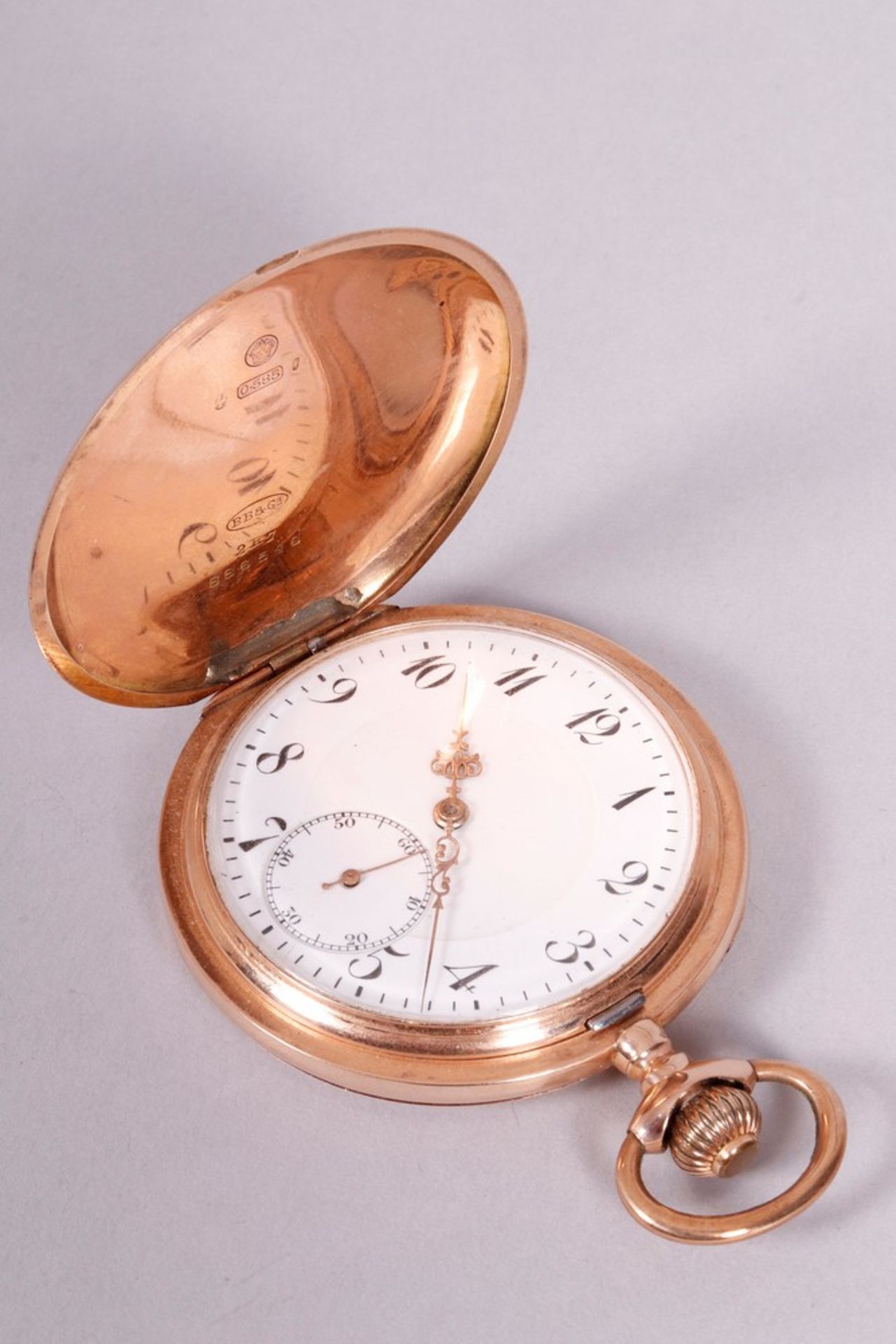 Hunter pocket watch, 585 gold, BB & Cie.