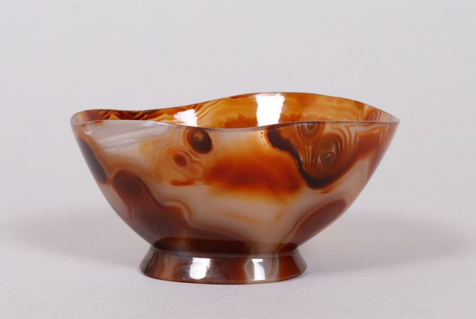 Small footed bowl, Idar-Oberstein, 20th C.