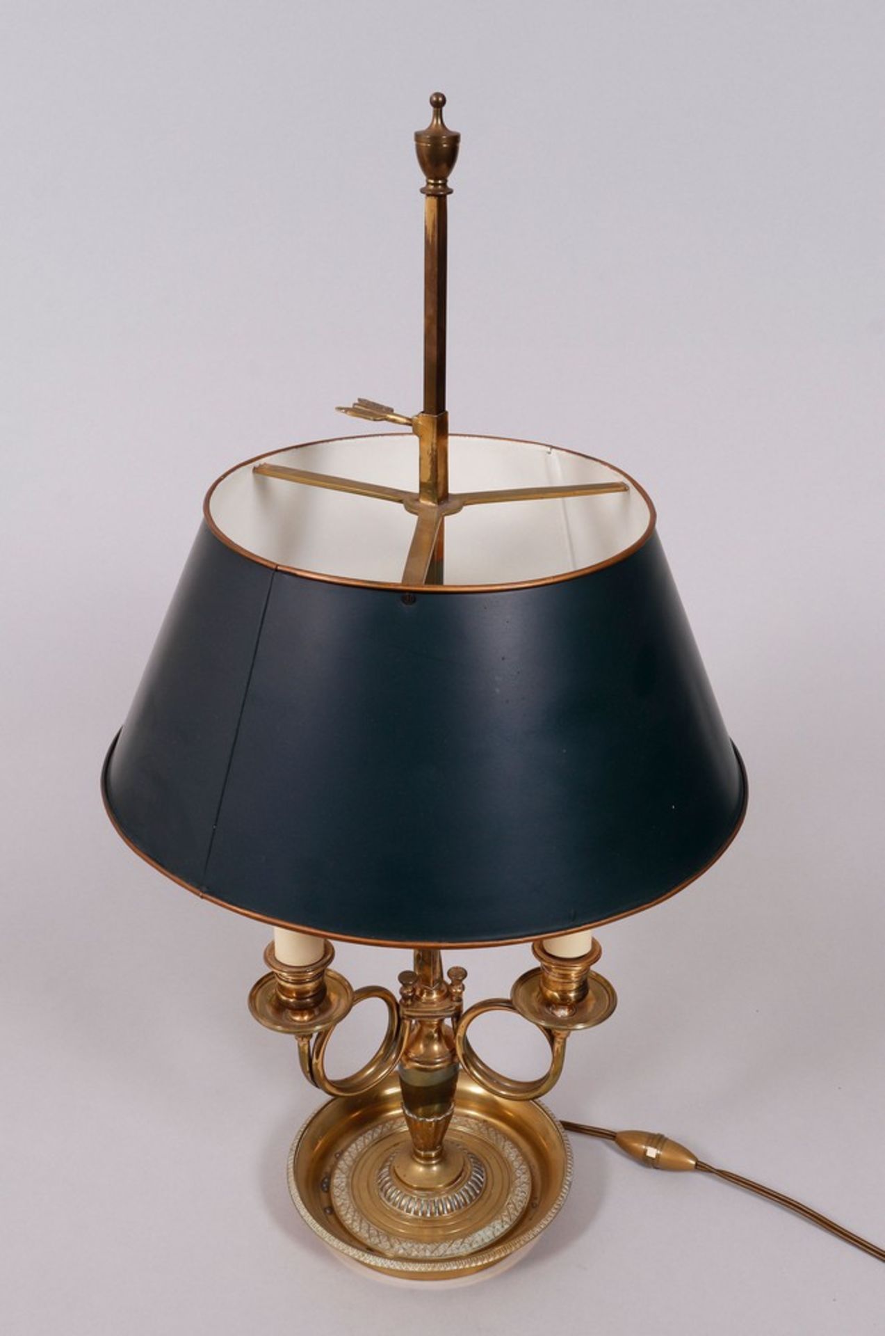 Bouillotte table lamp, probably Sweden, 20th C. - Image 2 of 5