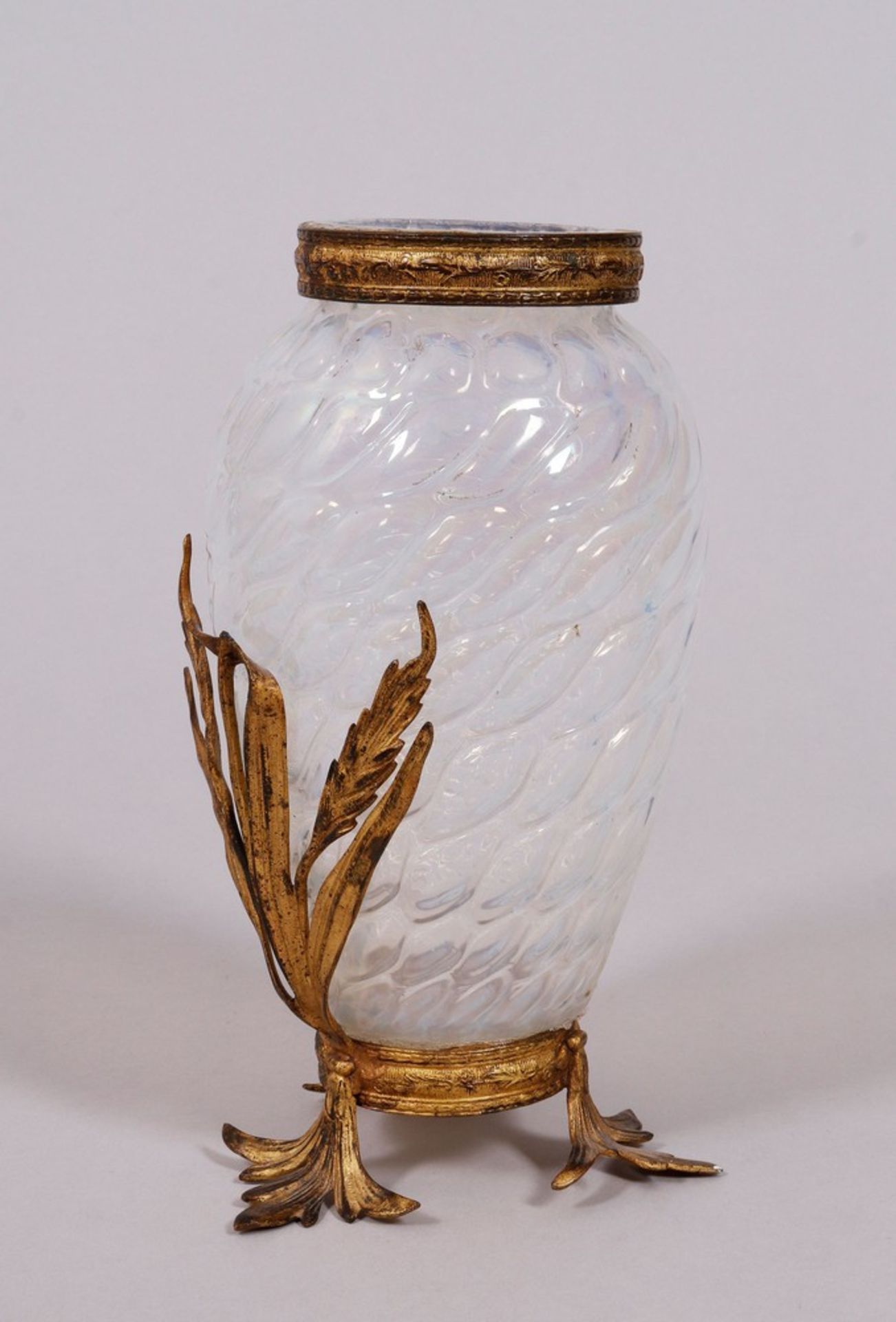 Jugendstil-Vase, wohl Böhmen, um 1900  - Bild 2 aus 5