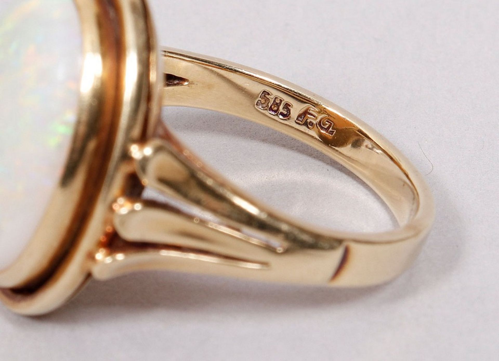 Ring, 585 Gold  - Bild 5 aus 5