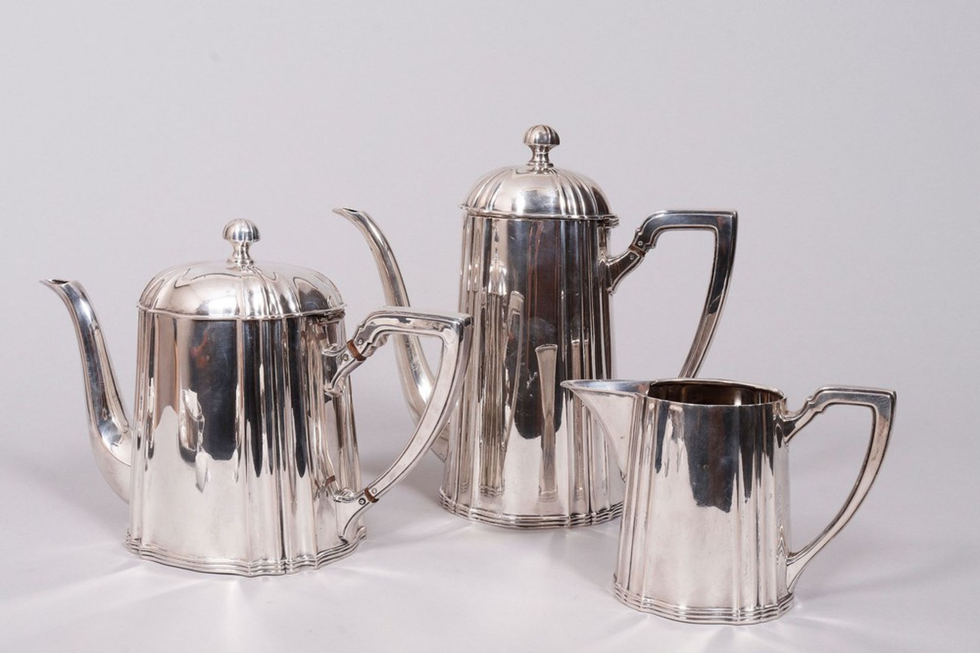 Kaffee/Teekern, 800er Silber, Gottlieb Kurz, Schwäbisch Gmünd, um 1920/30 