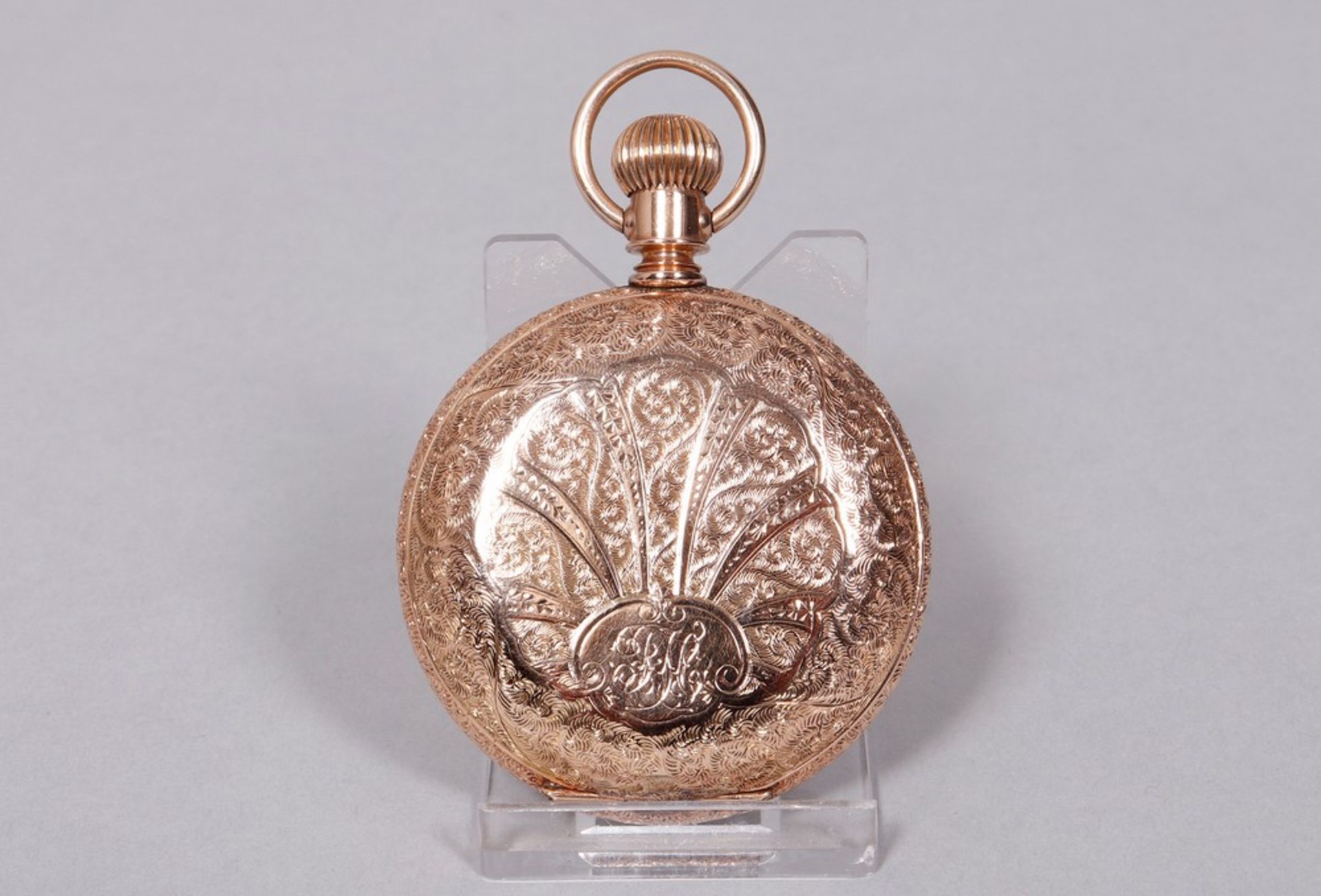 Very rare American pocket watch from 1894, Seth Thomas, Thomaston, Conn., made of 585 gold - Image 4 of 8
