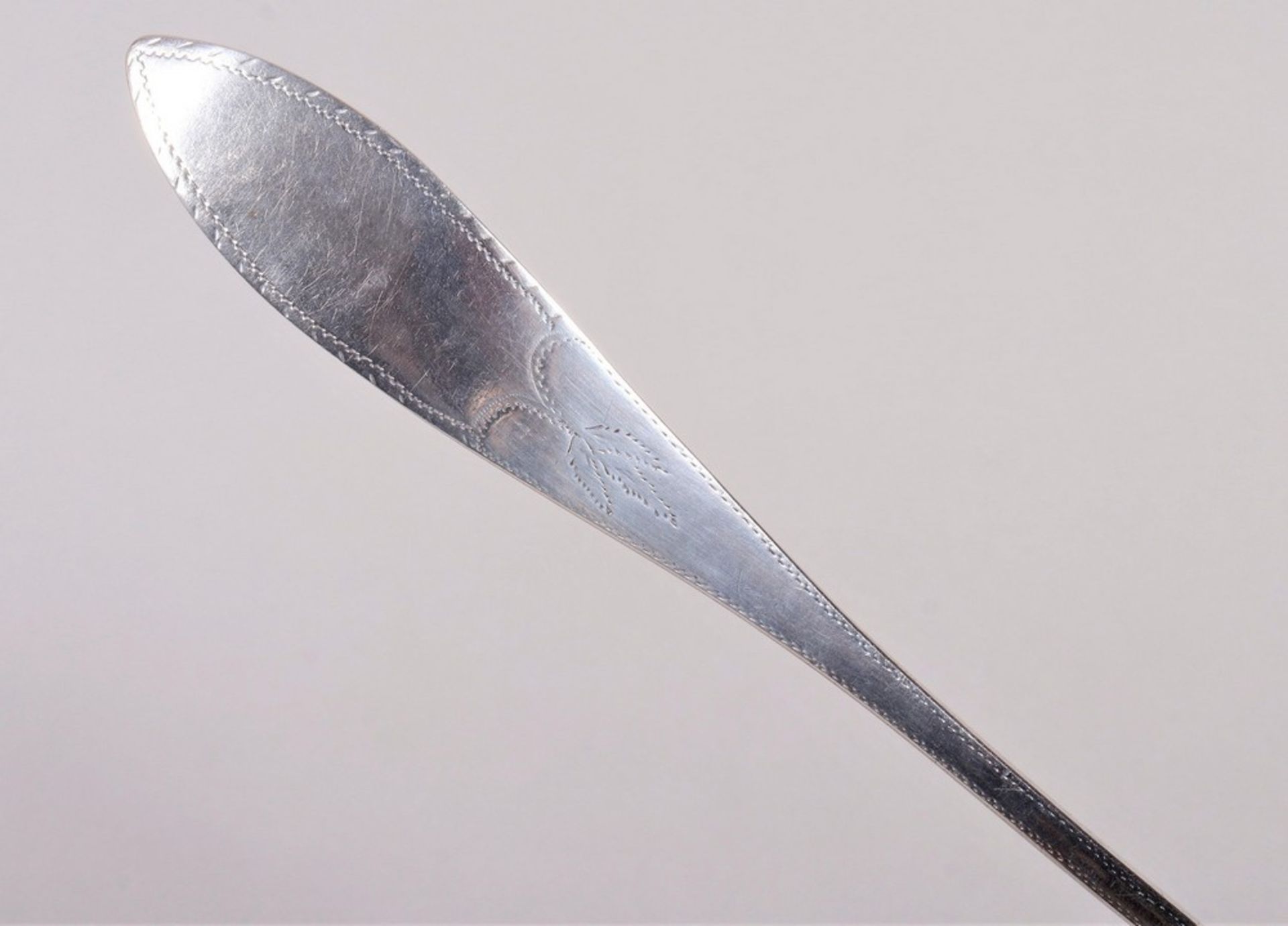 Large serving spoon, silver, German, 1st half 19th C. - Image 3 of 4