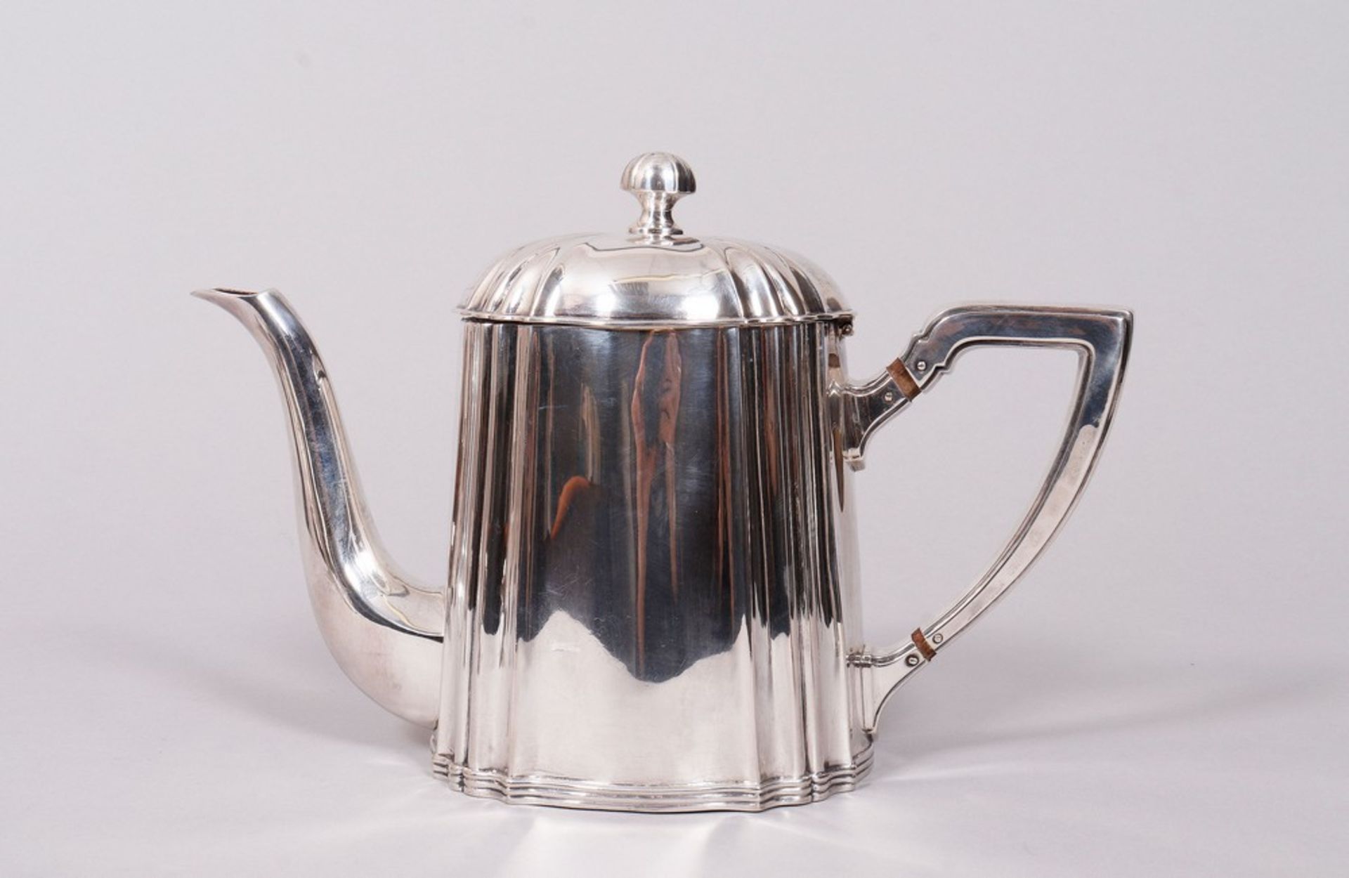 Kaffee/Teekern, 800er Silber, Gottlieb Kurz, Schwäbisch Gmünd, um 1920/30  - Bild 5 aus 9